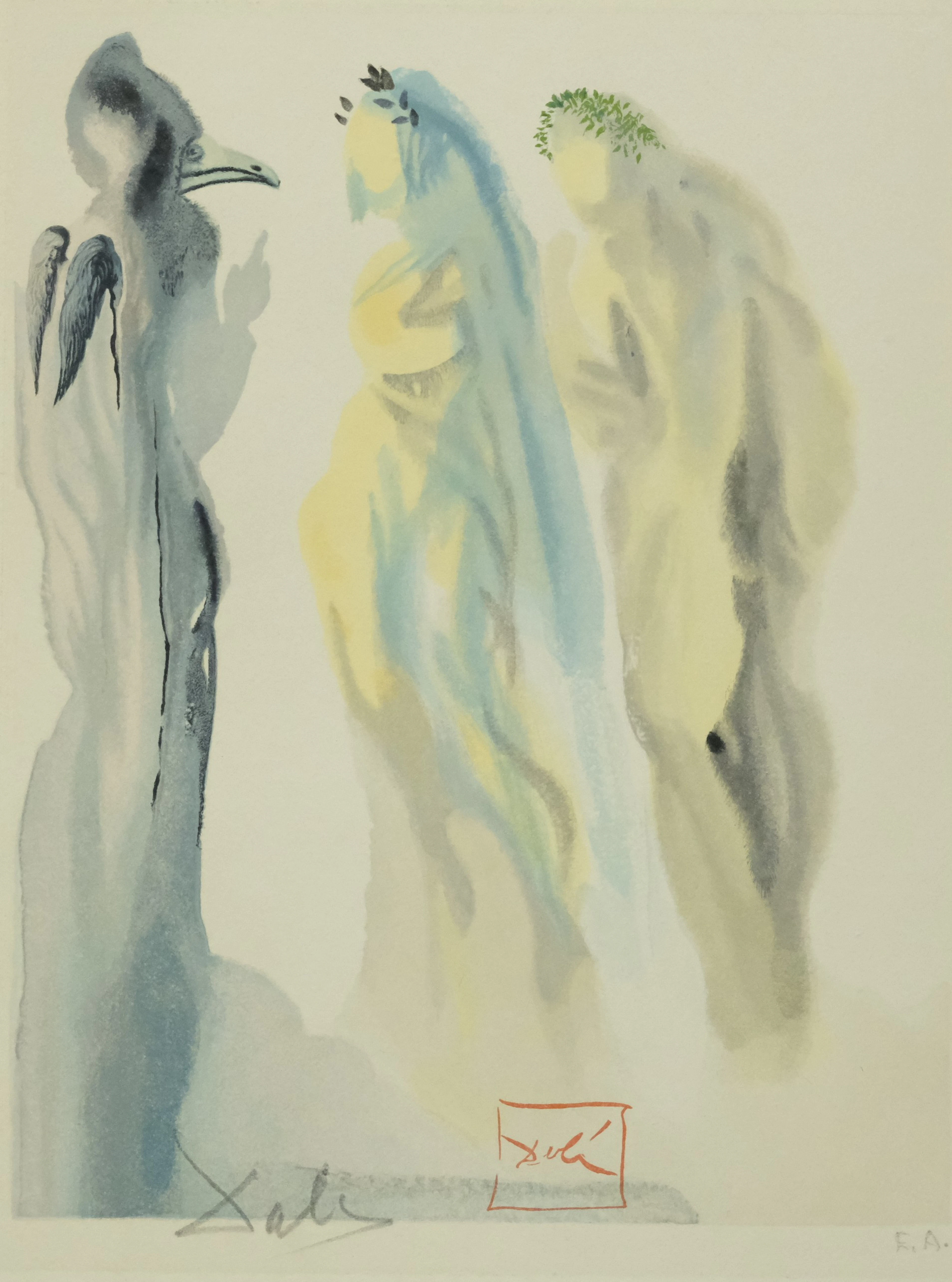SALVADOR DALÍ. EFTER. "THE SPHERE OF VENUS", SIGNERAD.