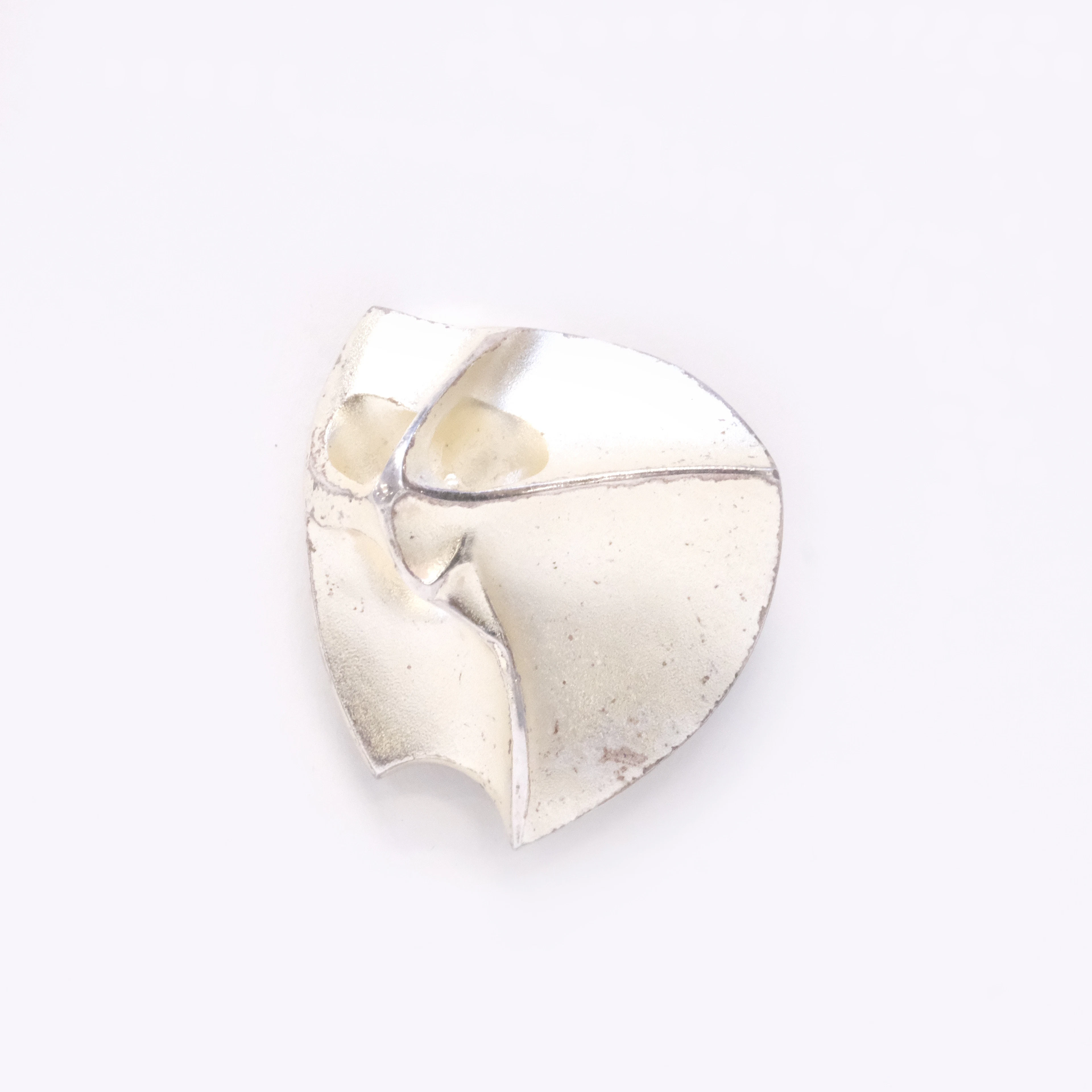 BJÖRN WECKSTRÖM. BROSCH, "LABYRINTH", LAPPONIA, SILVER, FINLAND 1990.