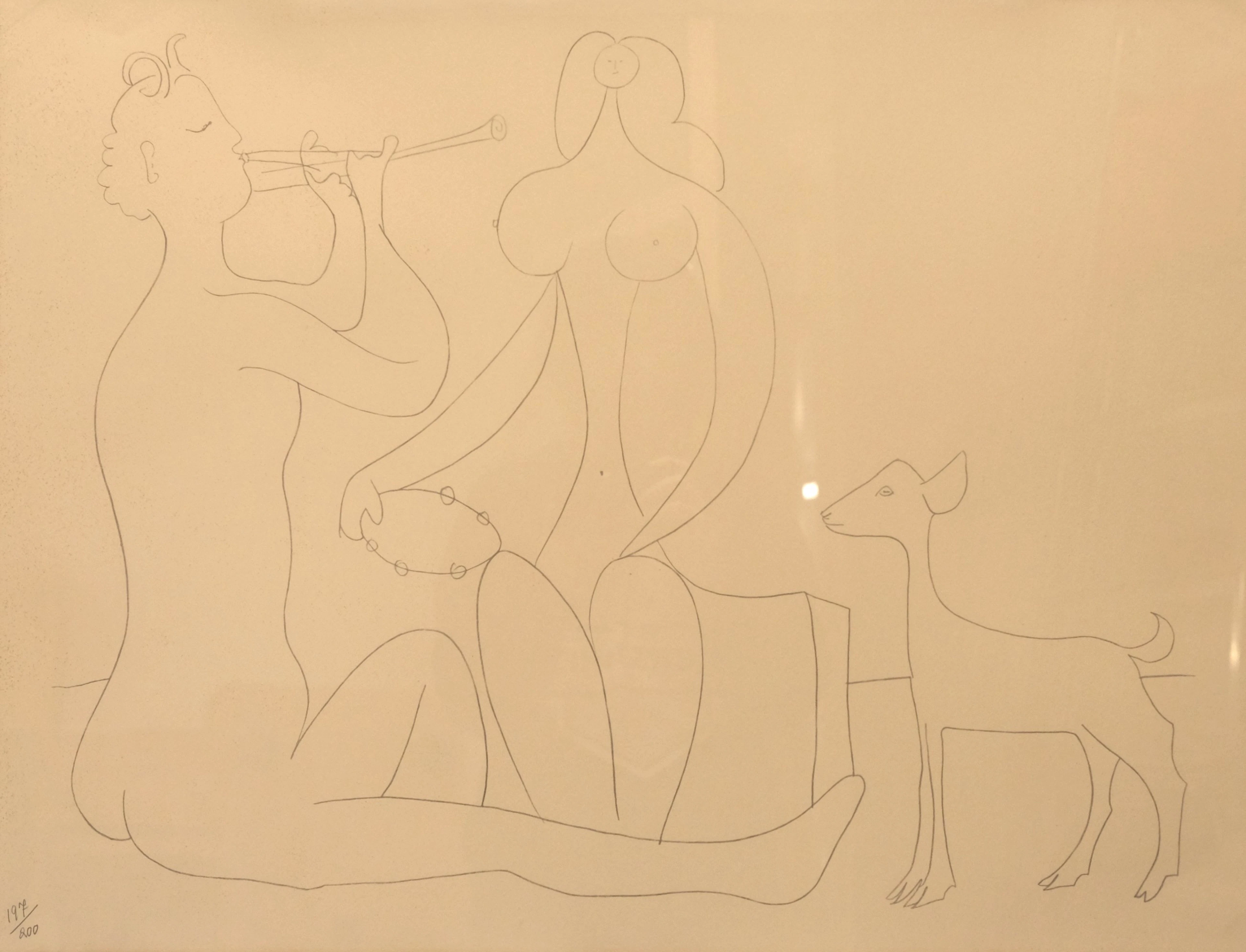 PABLO PICASSO, EFTER, LITOGRAFI.