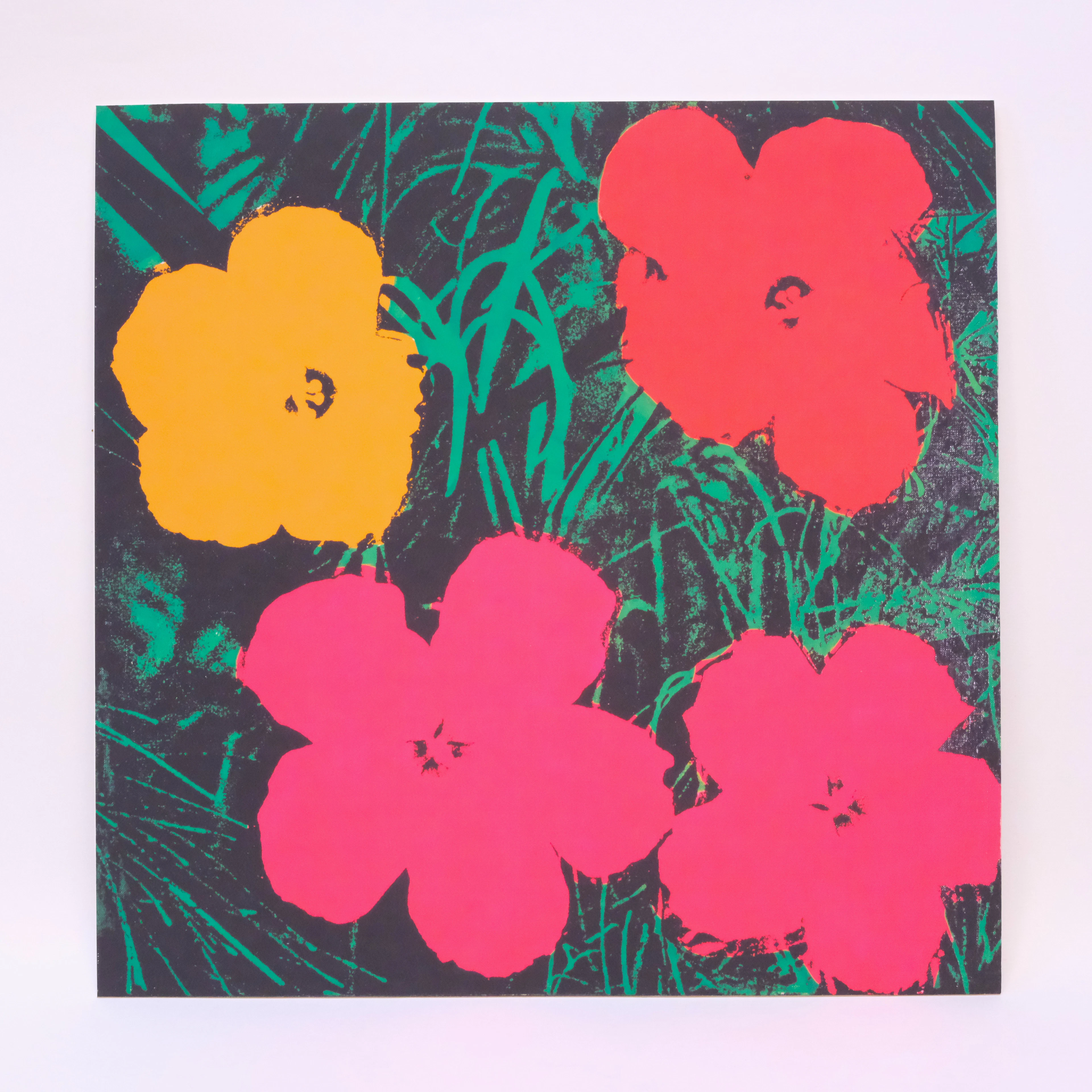 ANDY WARHOL. EFTER/AFTER. "BLOMMOR / FLOWERS". UTGIVEN AV PLAKATFORRETNINGEN