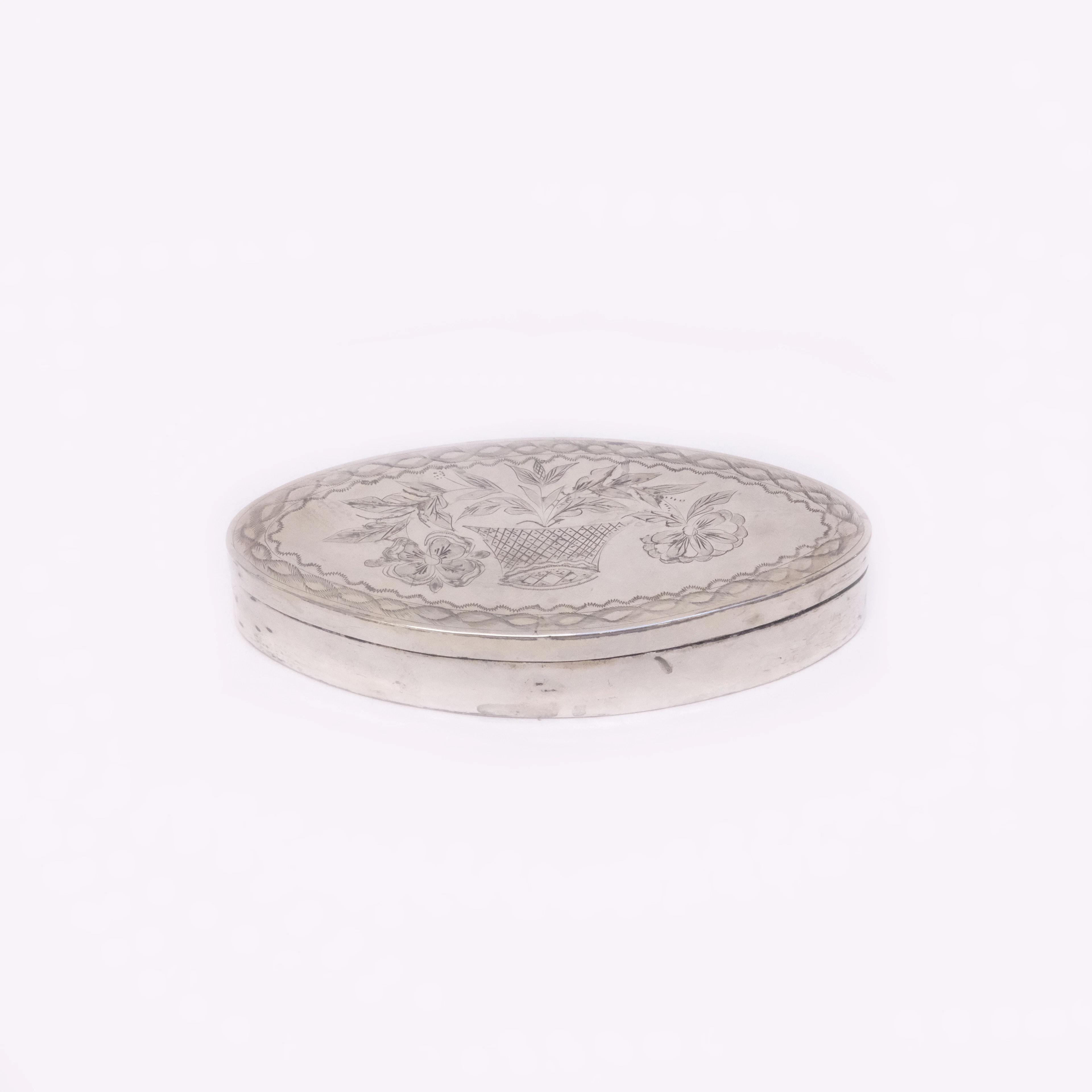 ANDERS JOHAN LIGNELL. SNUSDOSA, SILVER.