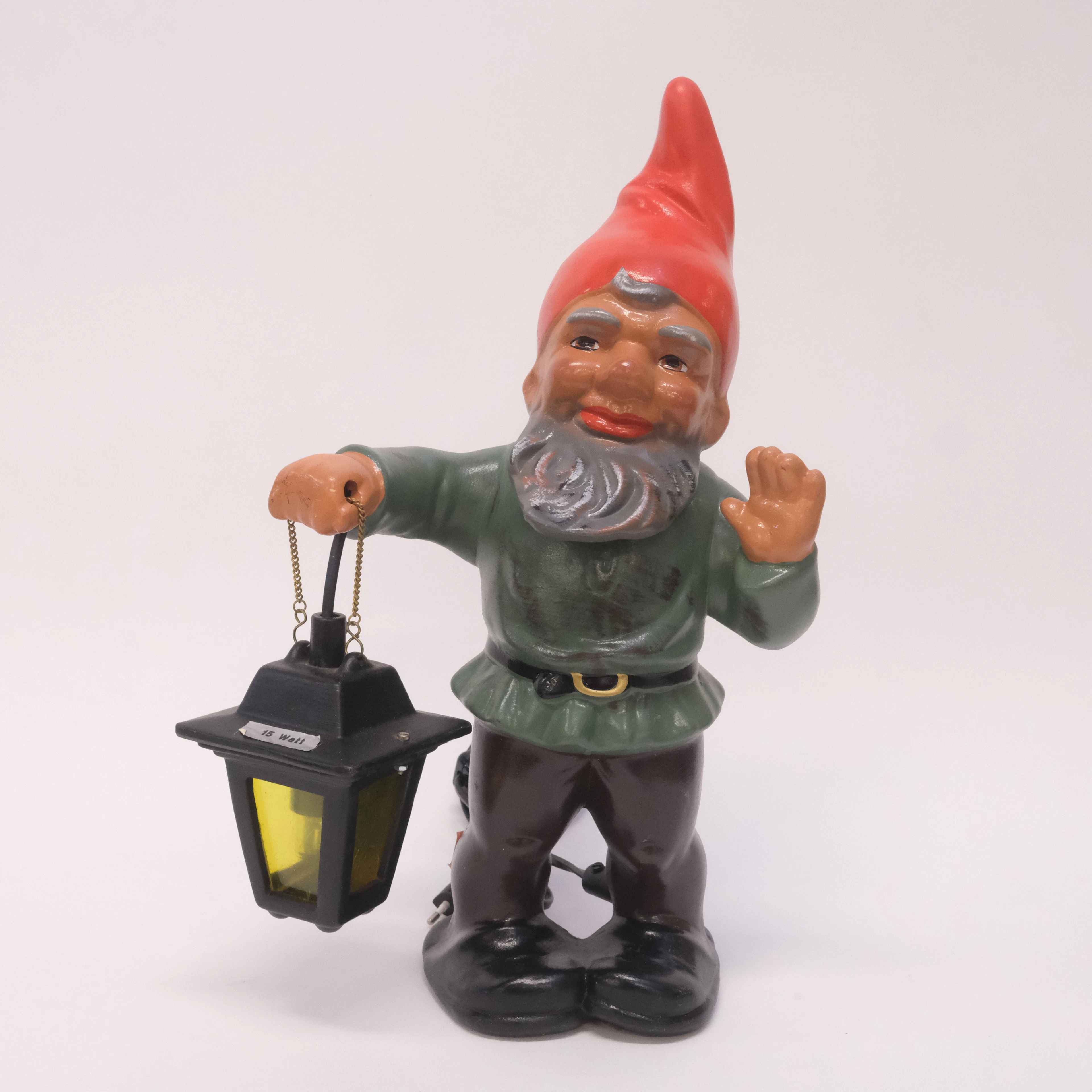 FIGUR I FORM AV EN TOMTE MED LYKTA, HEISSNER.