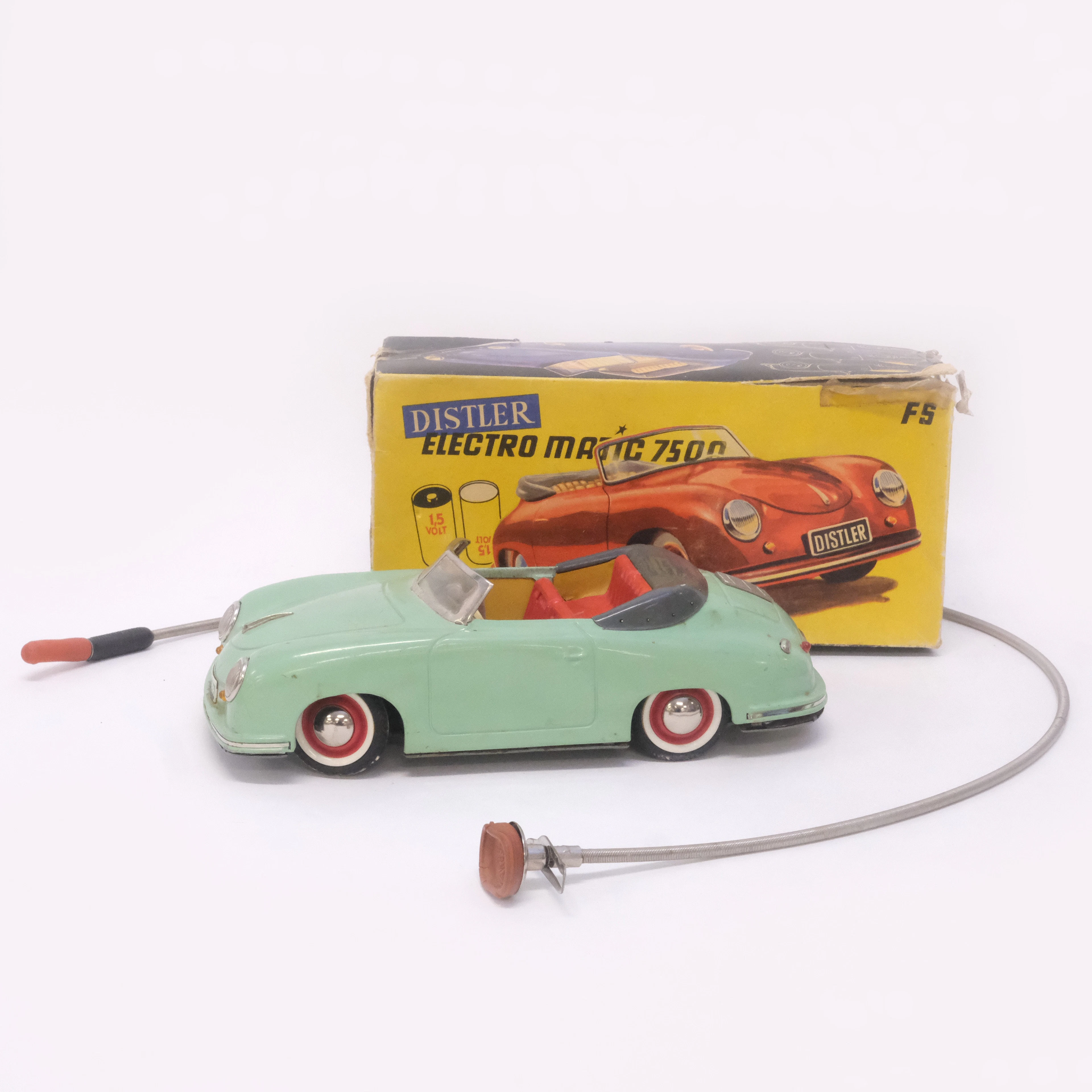 MODELLBIL, DISTLER, "ELECTRO MATIC 7500", PLÅT, ORIGINAL KARTONG.