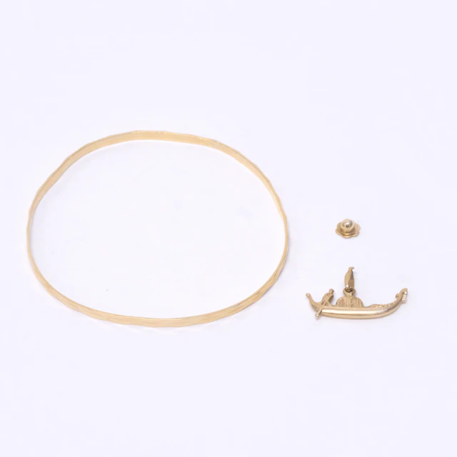ARMRING, HÄNGE, GULDDEL, 18K GULD.
