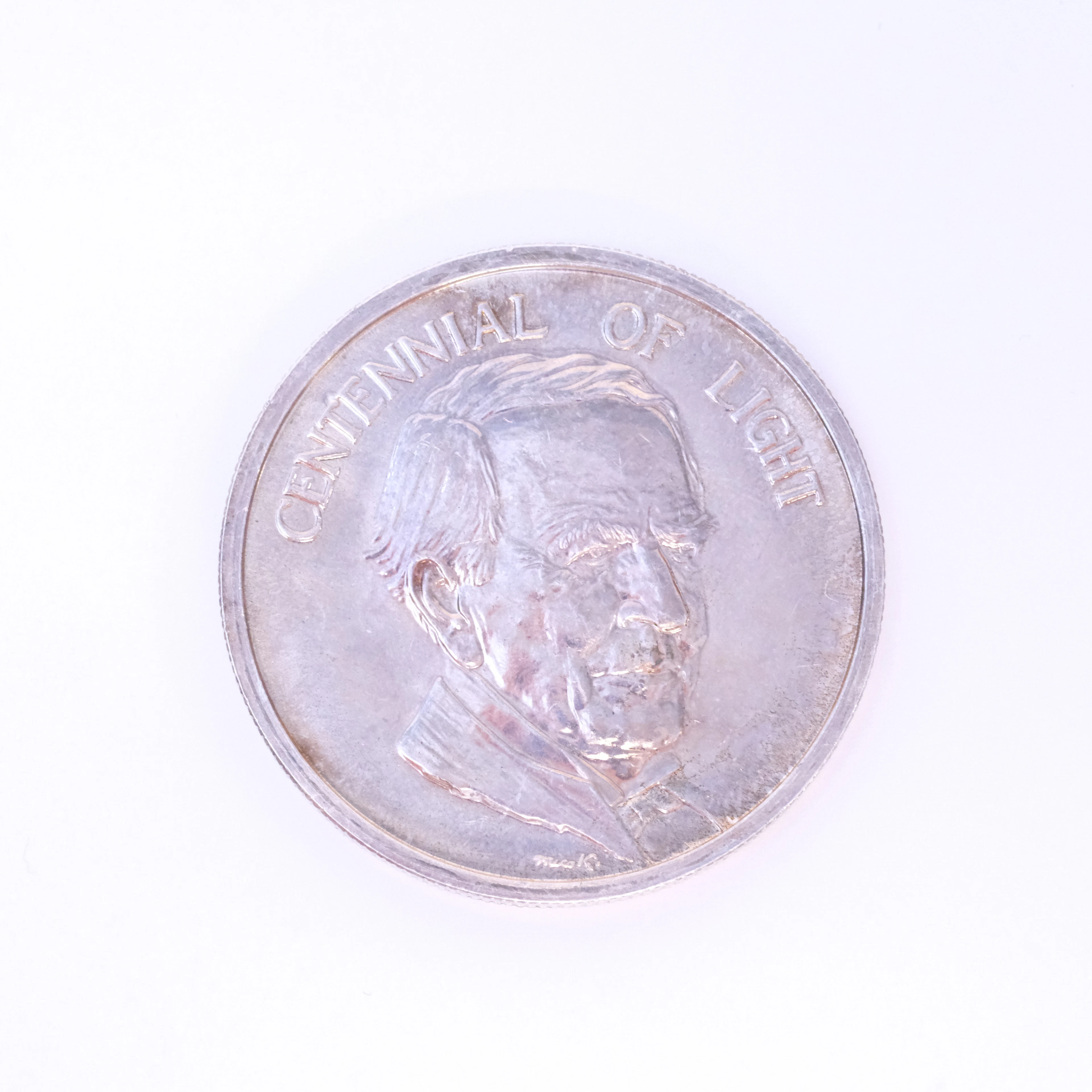 MINNESMEDALJ, SILVER, THOMAS EDISON, 1972.