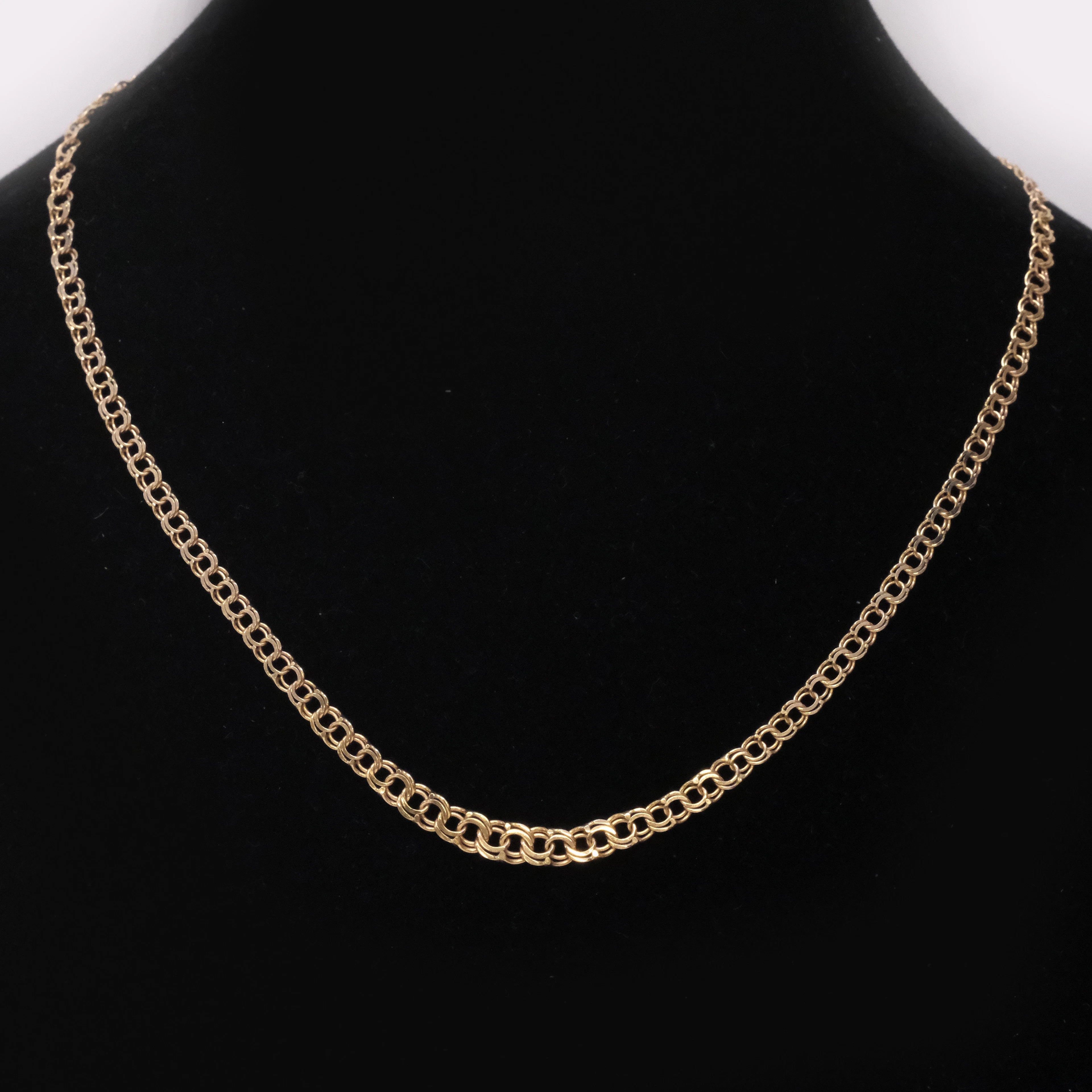 COLLIER, BISMARCKLÄNK, 18K GULD, KÖPING.