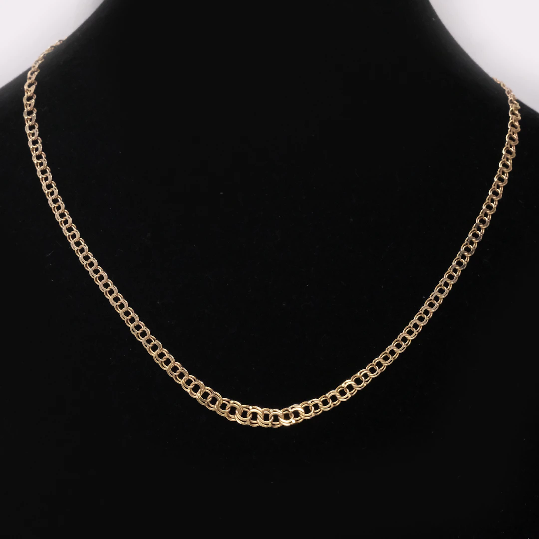 COLLIER, BISMARCKLÄNK, 18K GULD, KÖPING.