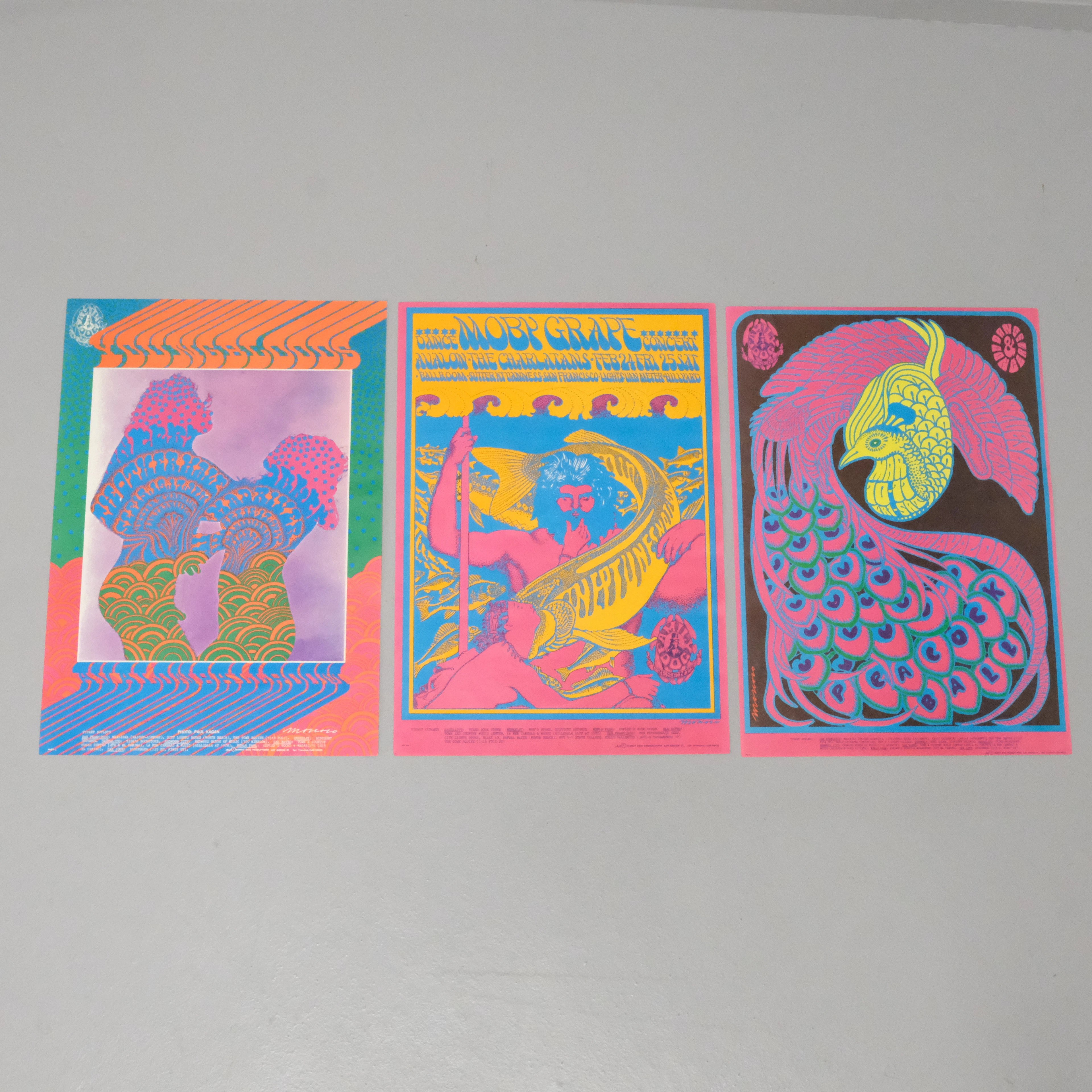 TRE AFFISCHER / POSTERS, AVALON BALLROOM, 1960-TAL.