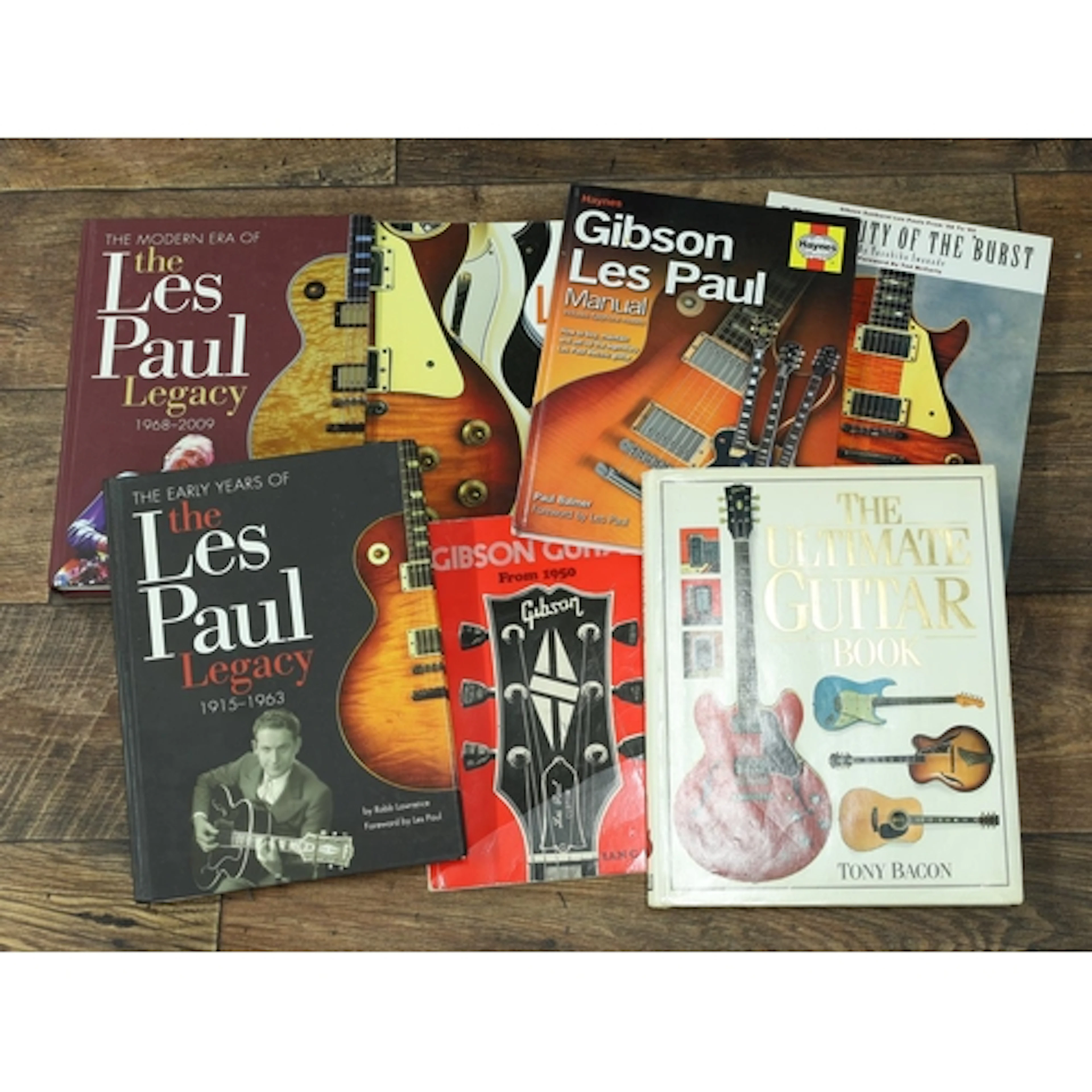 Seven guitar reference books mainly relating to Gibson to in...