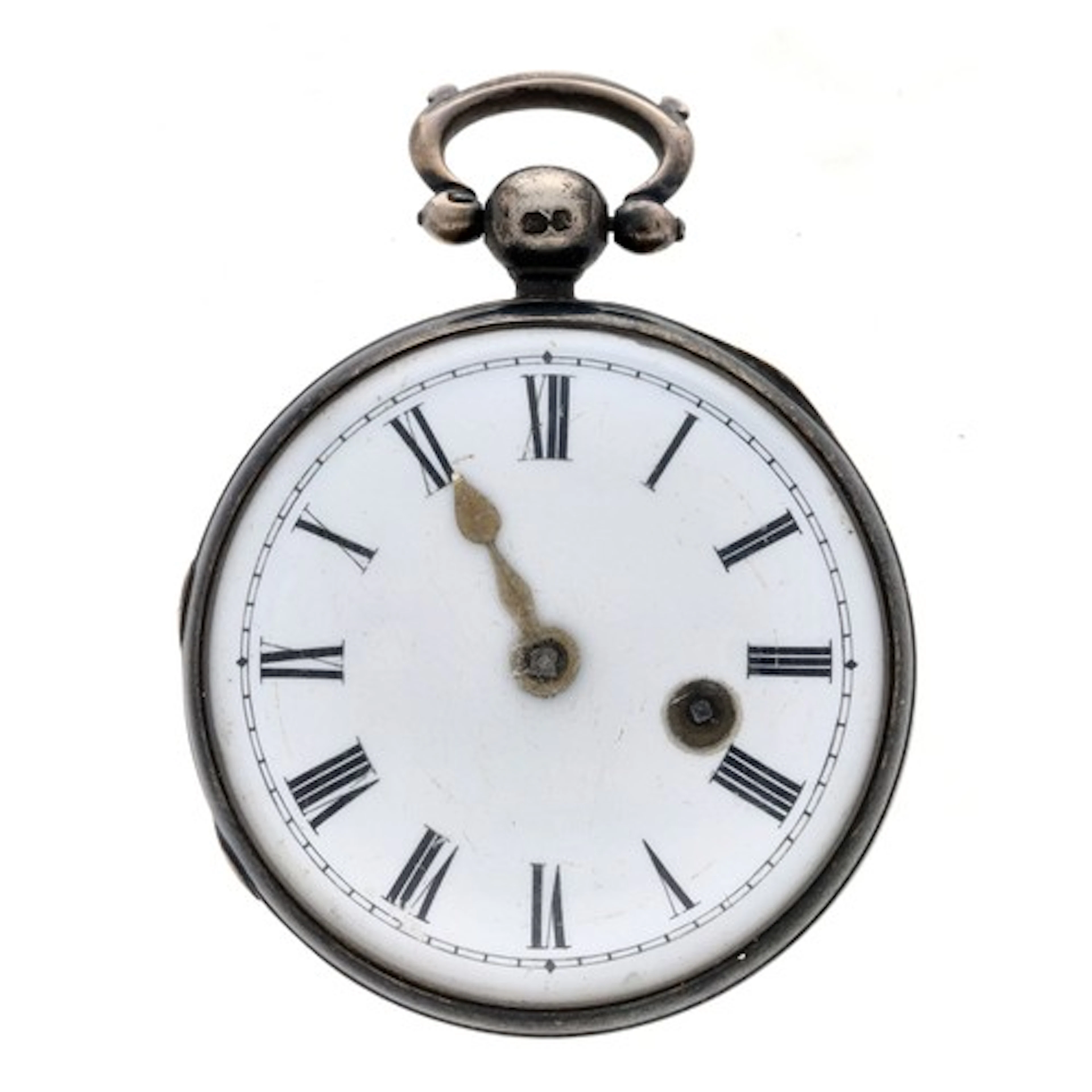 Thos Hunt, London - William IV silver verge pocket watch, Lo...