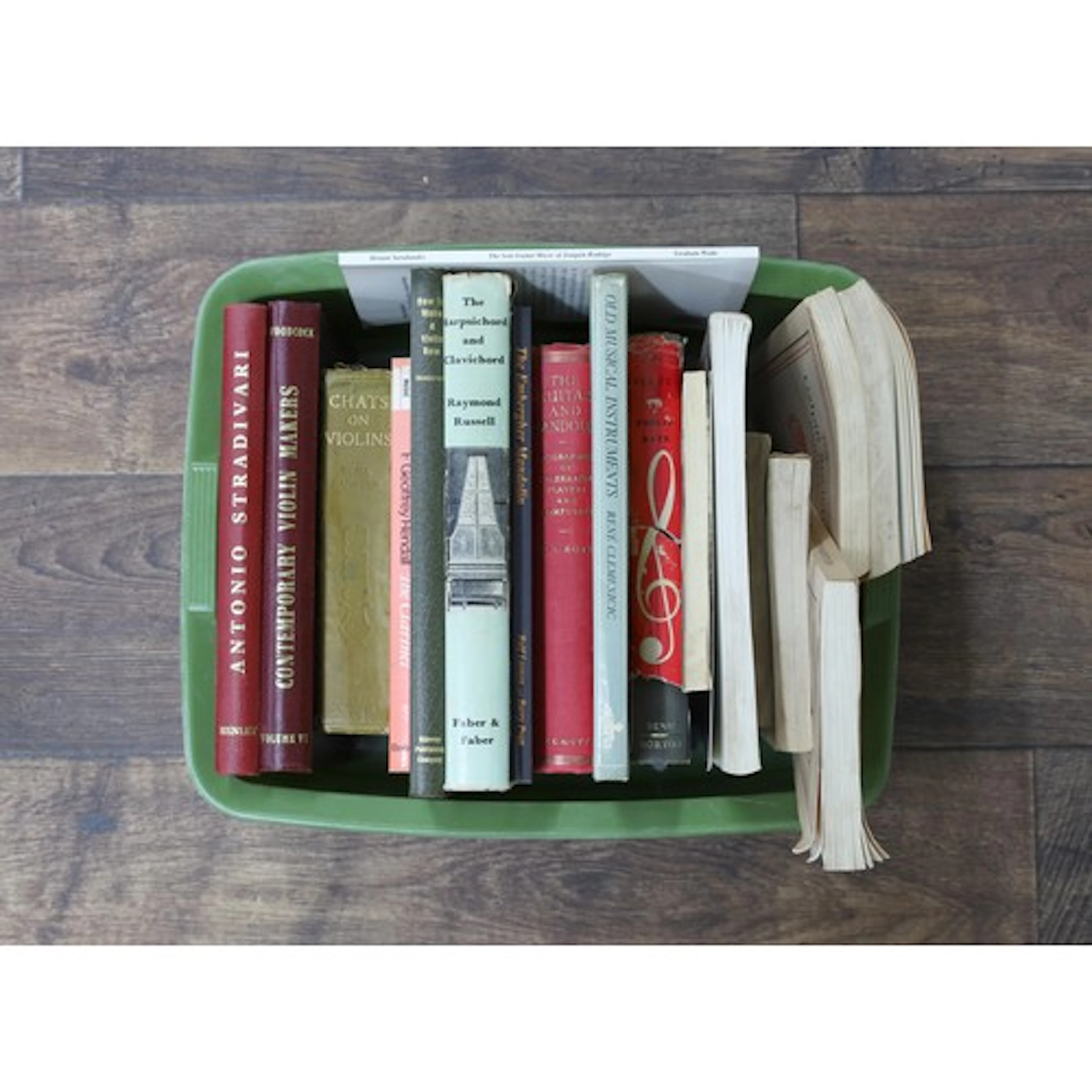 Group of musical instrument reference books including W. Hen...