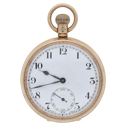 Tavannes Watch Co. 9ct lever pocket watch, Birmingham 1929, ...