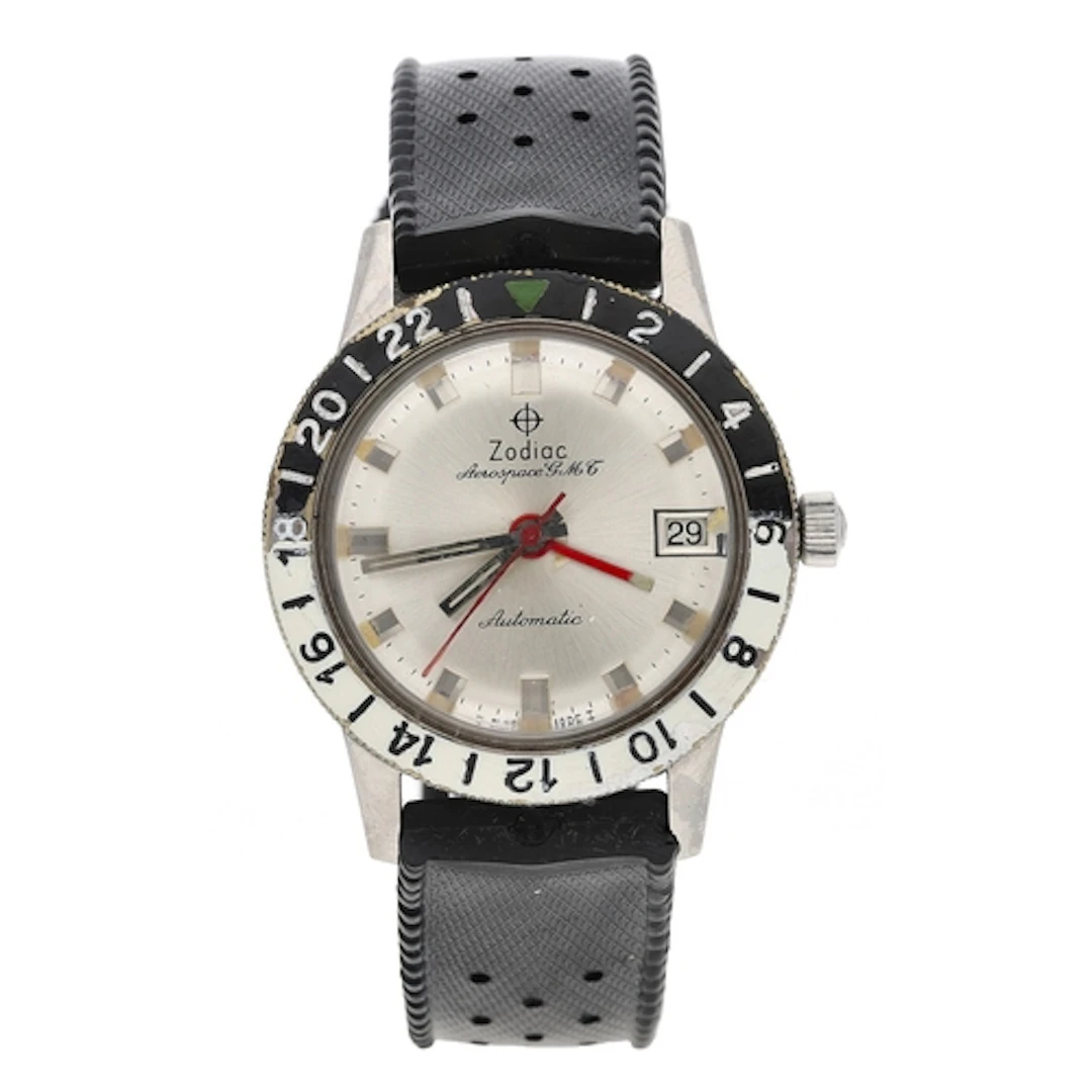 Zodiac Aerospace GMT 20 ATM automatic stainless steel gentle...