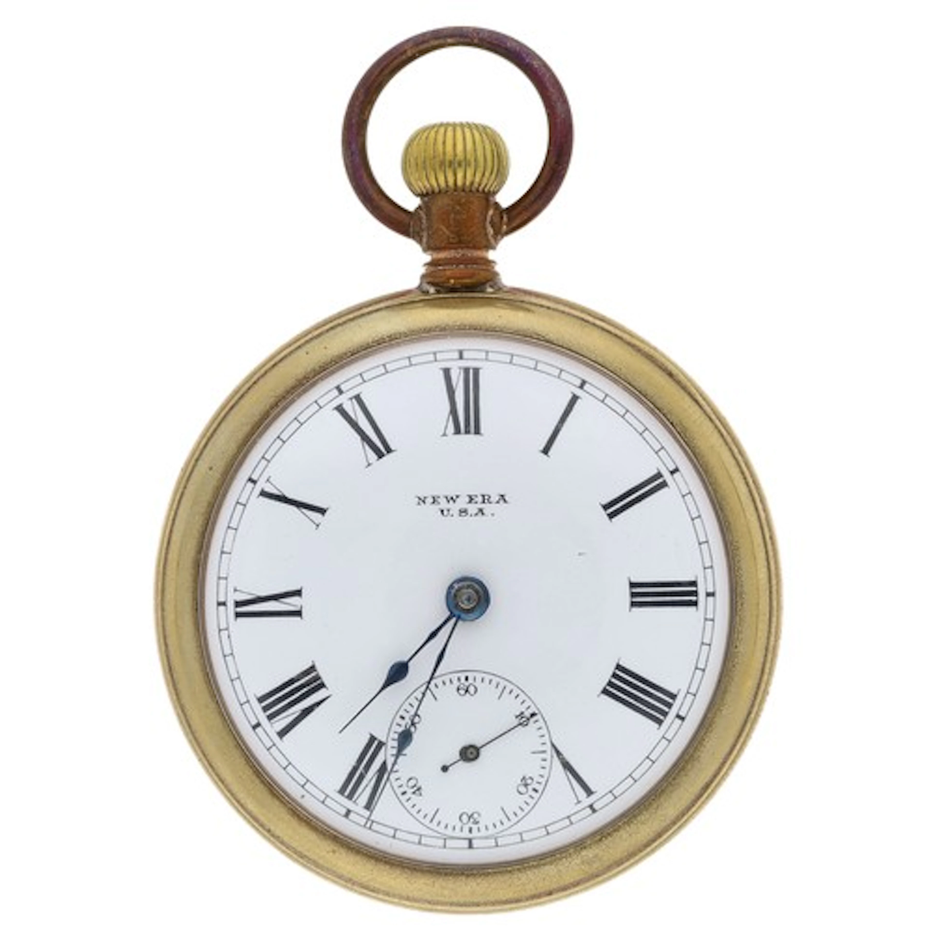 New Era (Lancaster Watch Co.) gold plated lever pocket watch...
