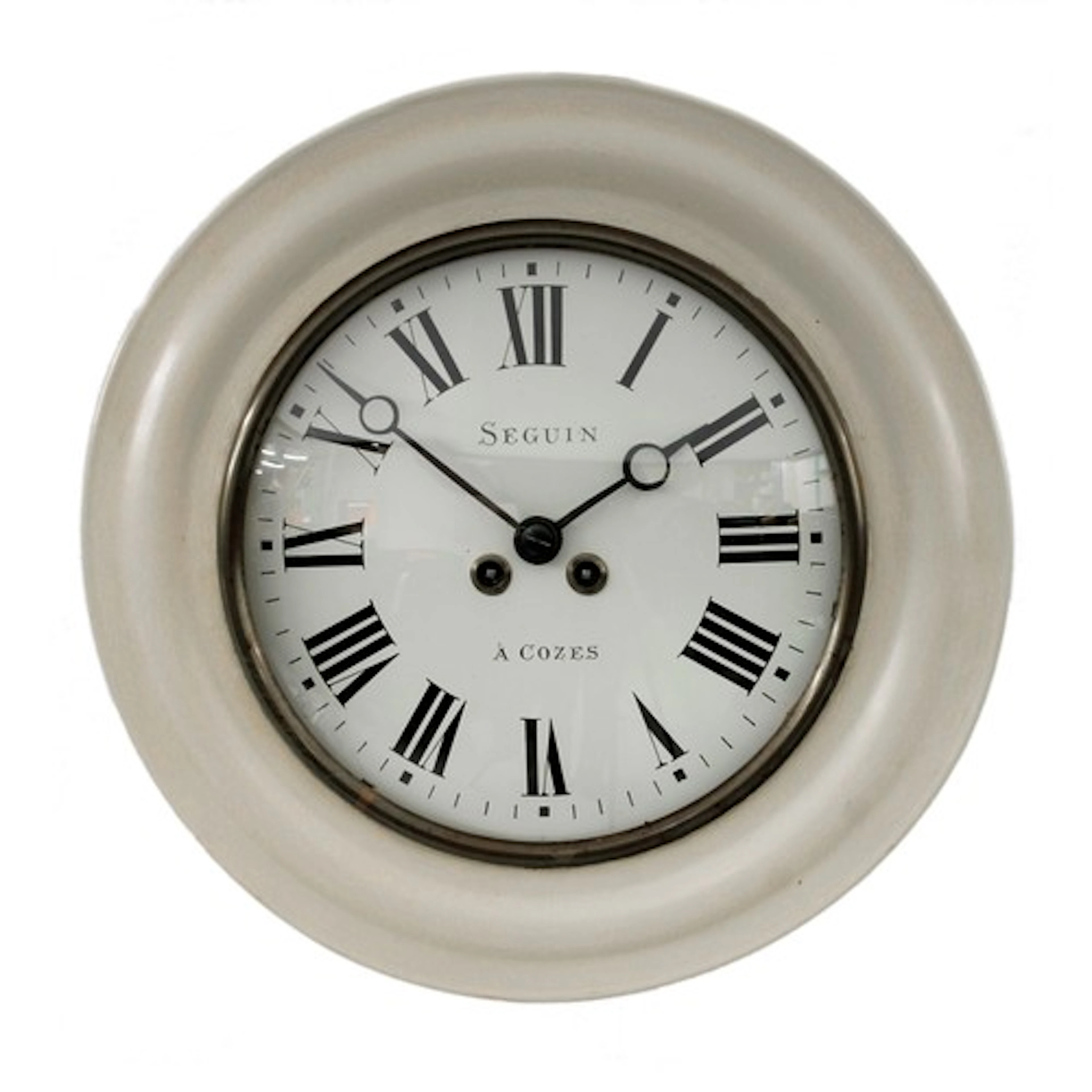 French vineyard striking hour wall dial clock, the 9.75” Rom...