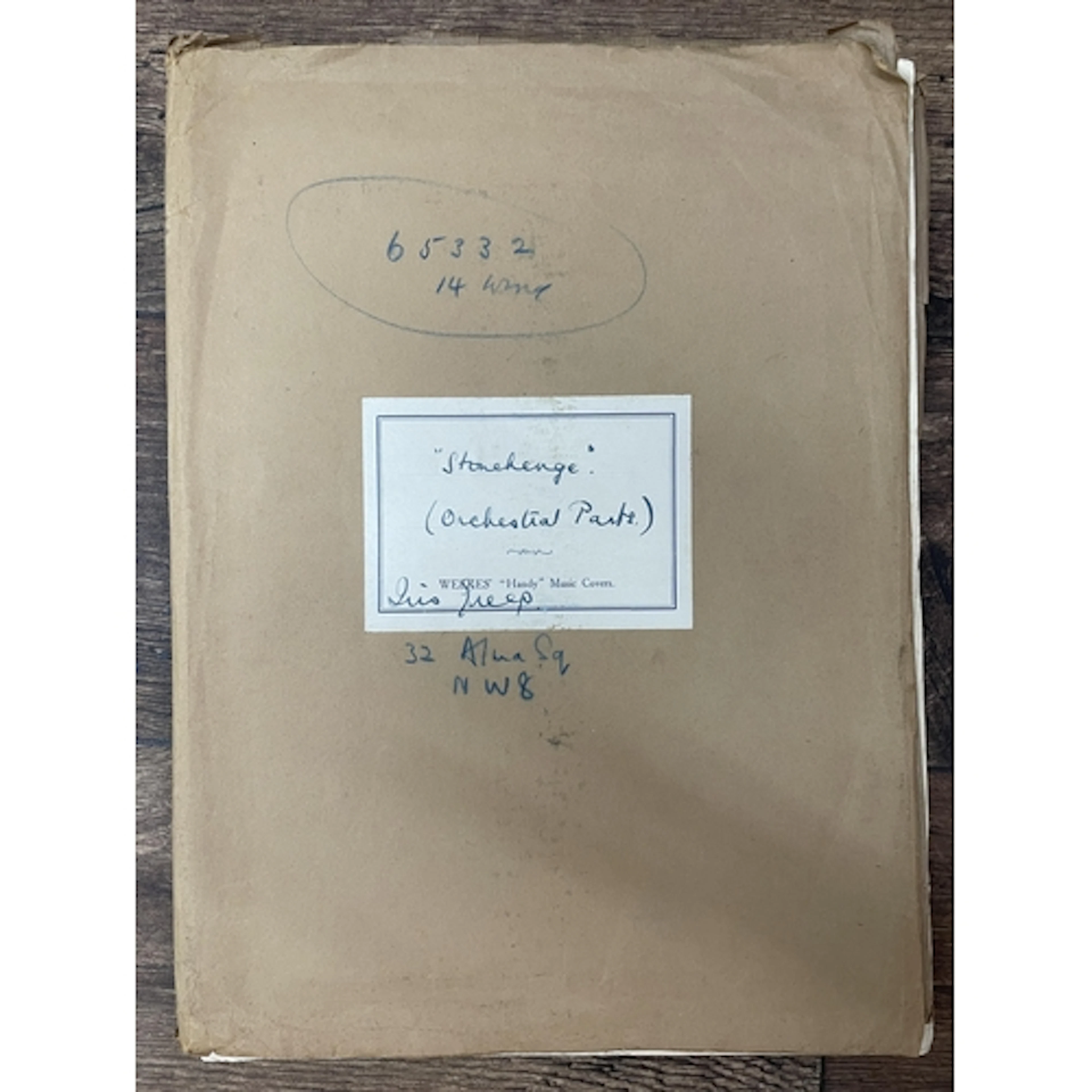Iris Greep - Handwritten manuscripts for her orchestral comp...