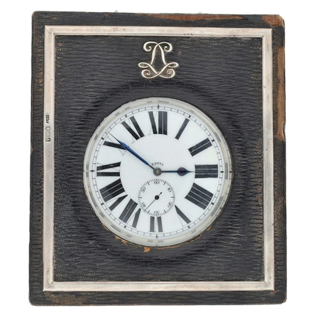 Large Swiss 8 Days chrome cased Goliath lever pocket watch, ...