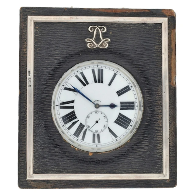 Large Swiss 8 Days chrome cased Goliath lever pocket watch, ...