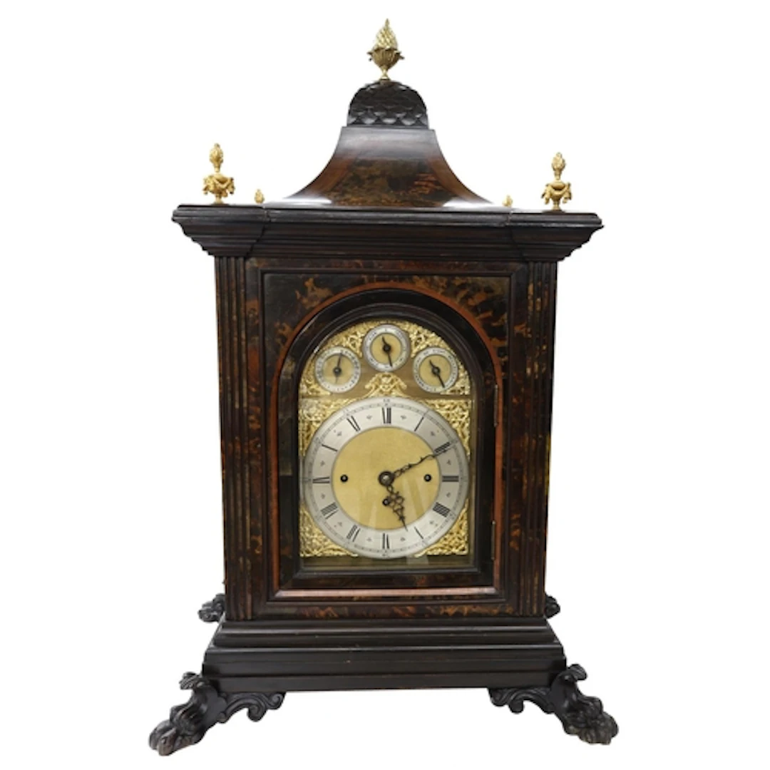 Impressive late 19th century carved wood and simulated torto...