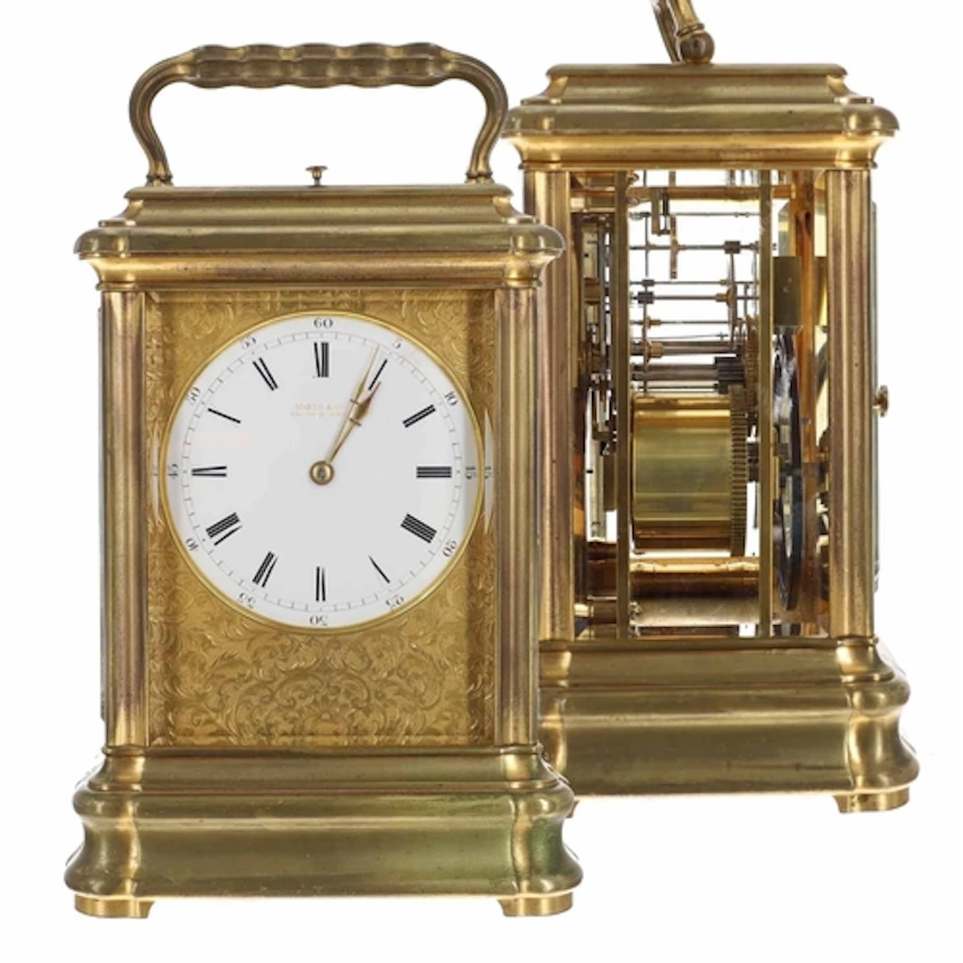 Fine and rare French 19th century repeating giant gorge case...