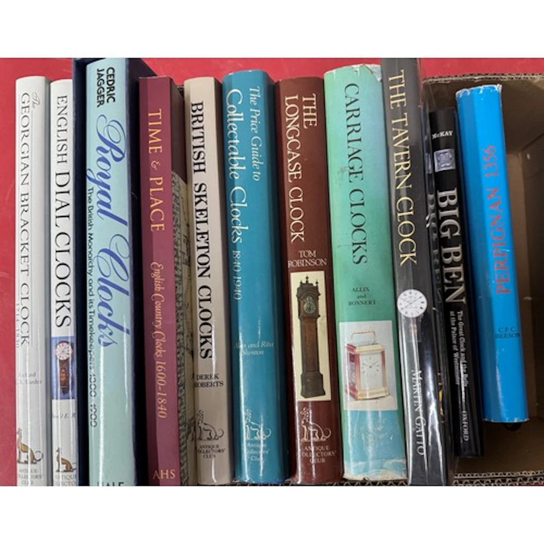 Collection of clock related reference books ...