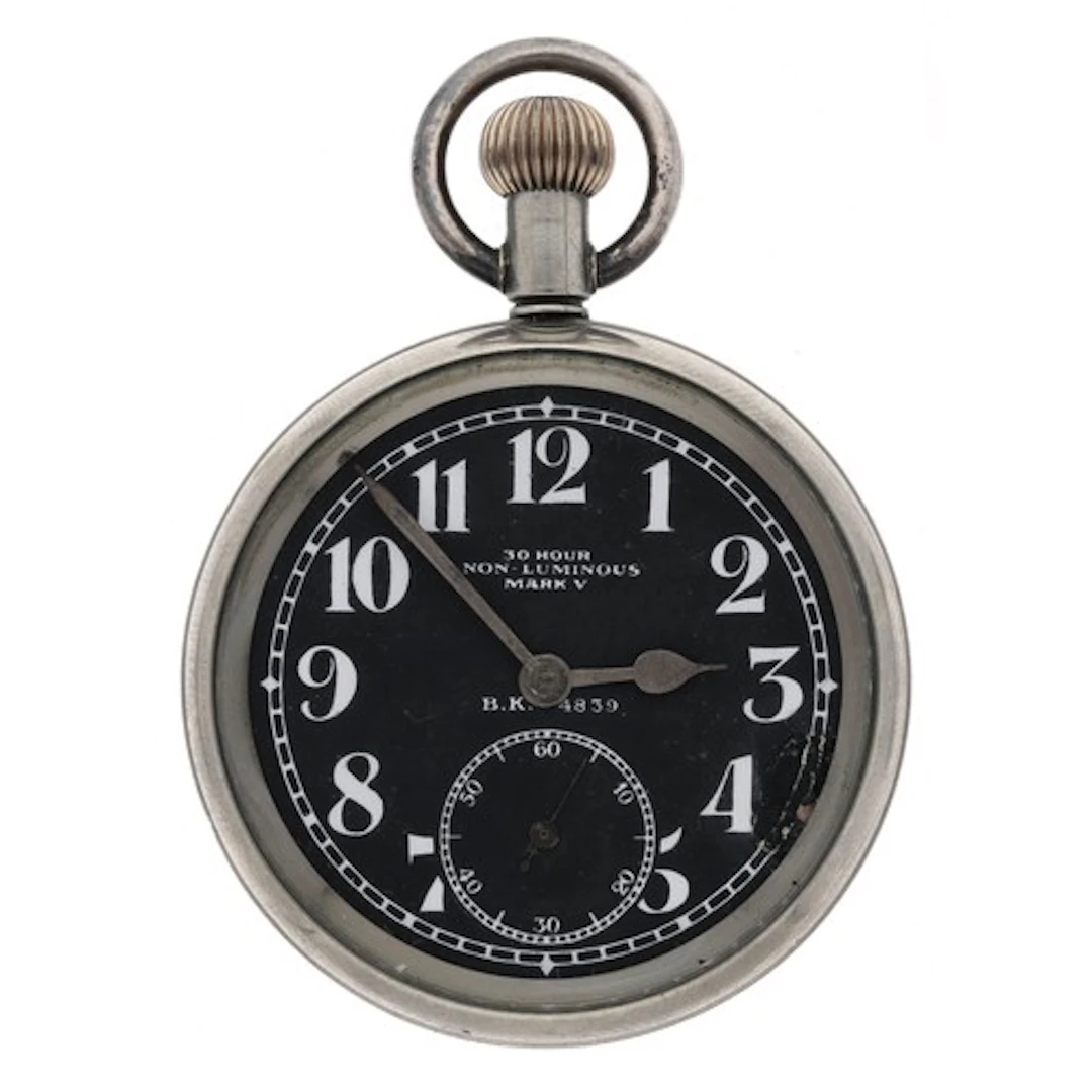 Electa WWI Royal Flying Corp Mark V nickel cased lever pocke...