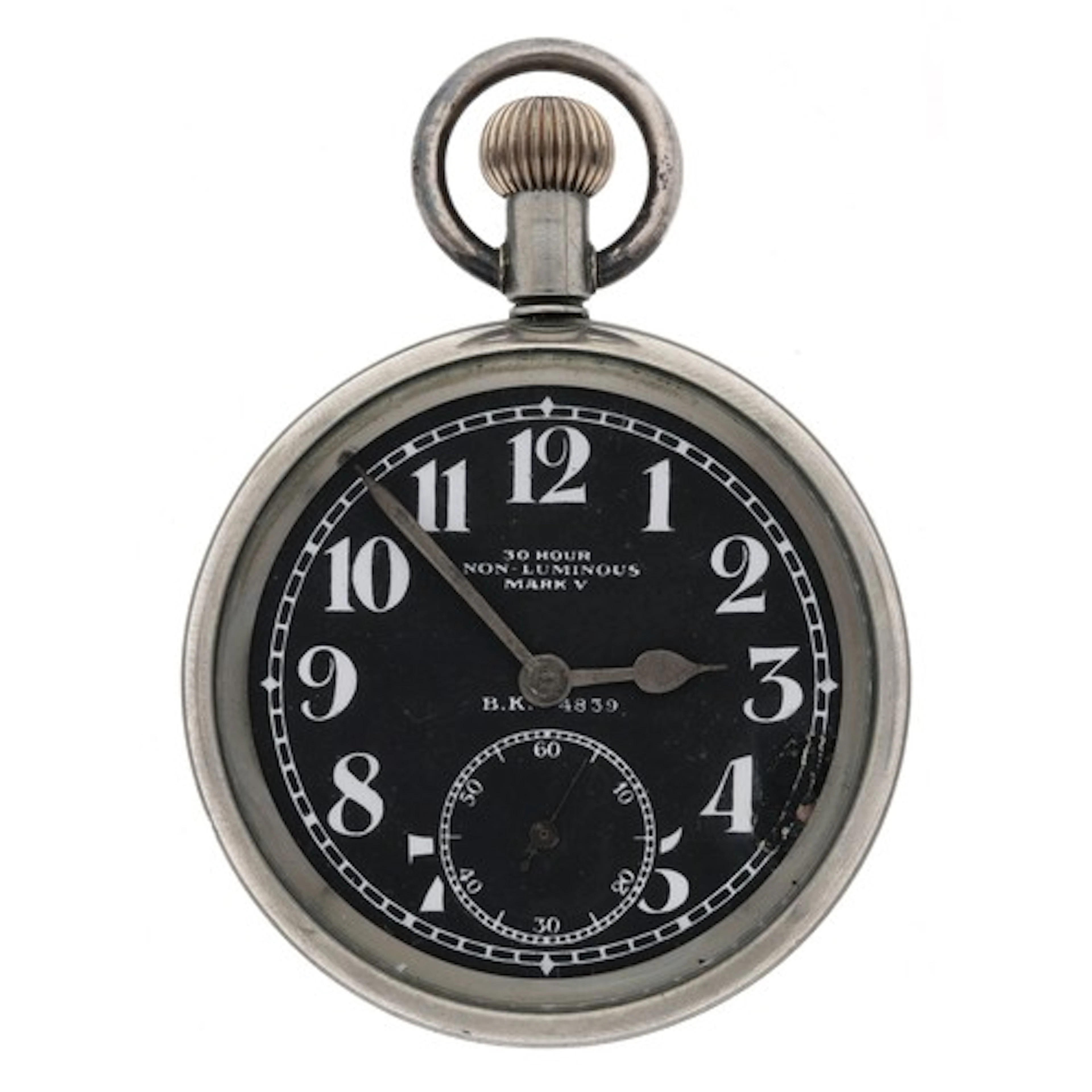Electa WWI Royal Flying Corp Mark V nickel cased lever pocke...