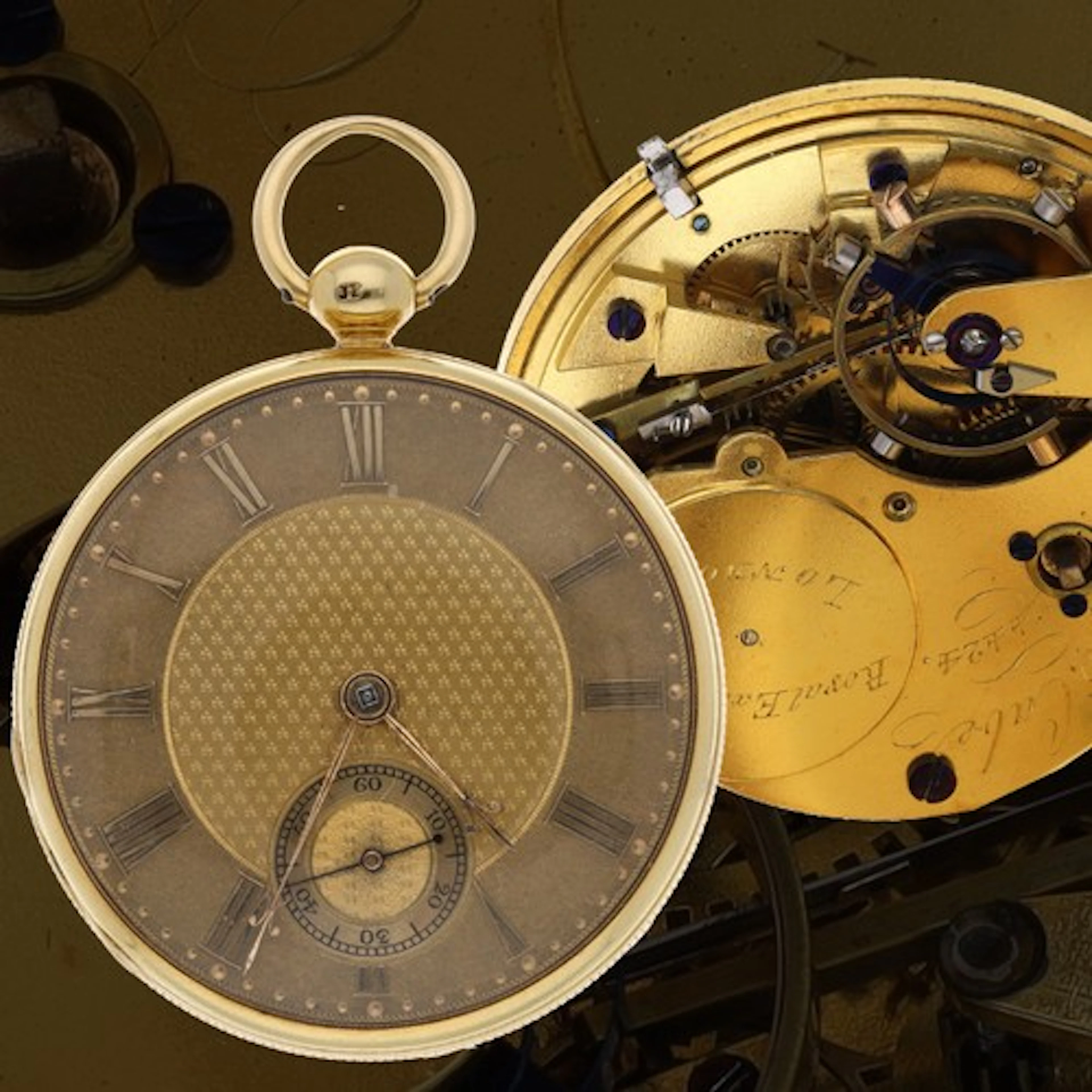 James McCabe, Royal Exchange, London - fine 18ct pocket chro...