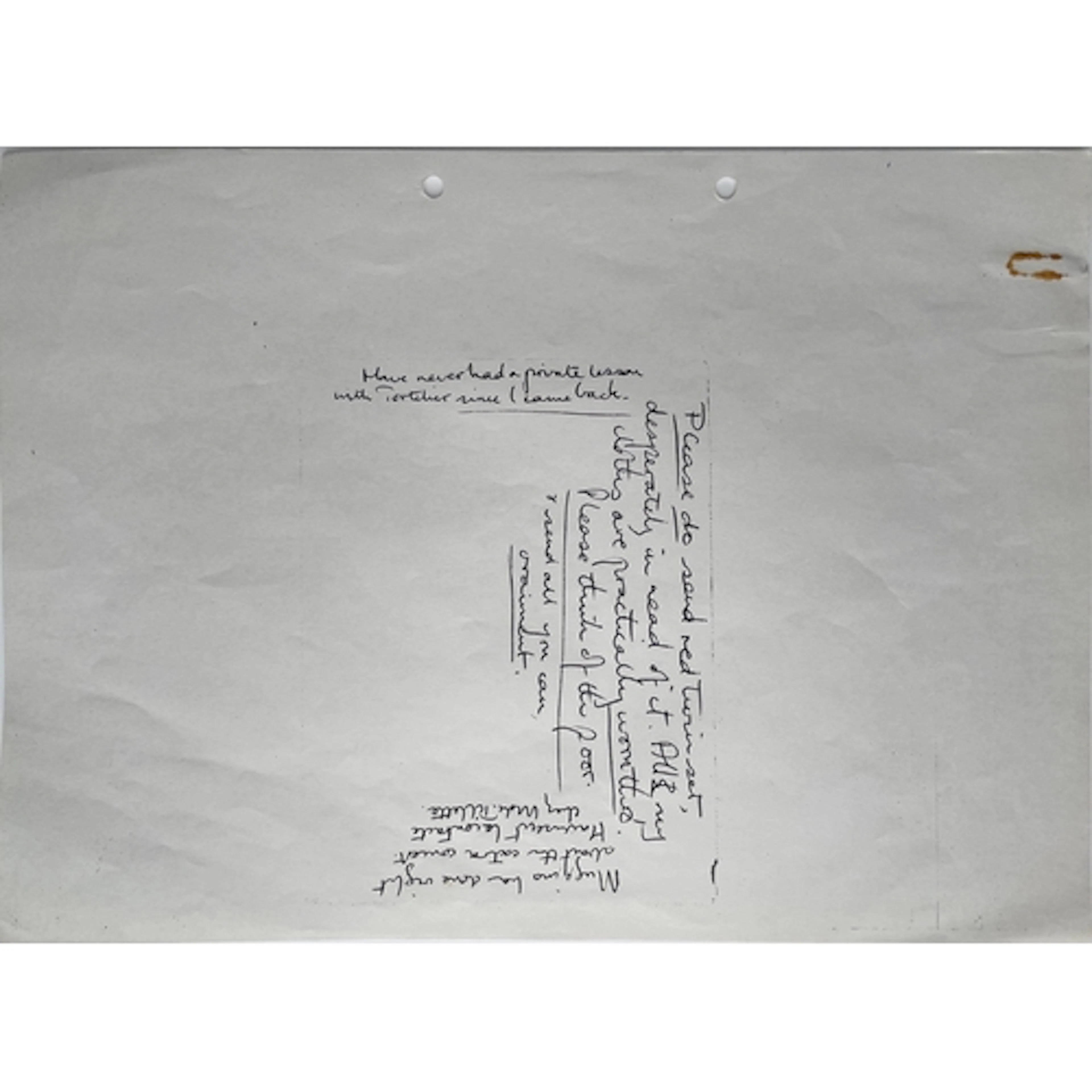 Photocopy* of a Letter to Mum and Dad (Folks) from Jacquelin...