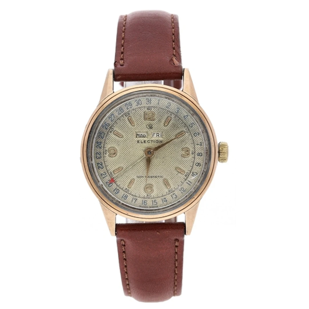 Election Watch Co. Grand Prix mid-size stainless steel gentl...