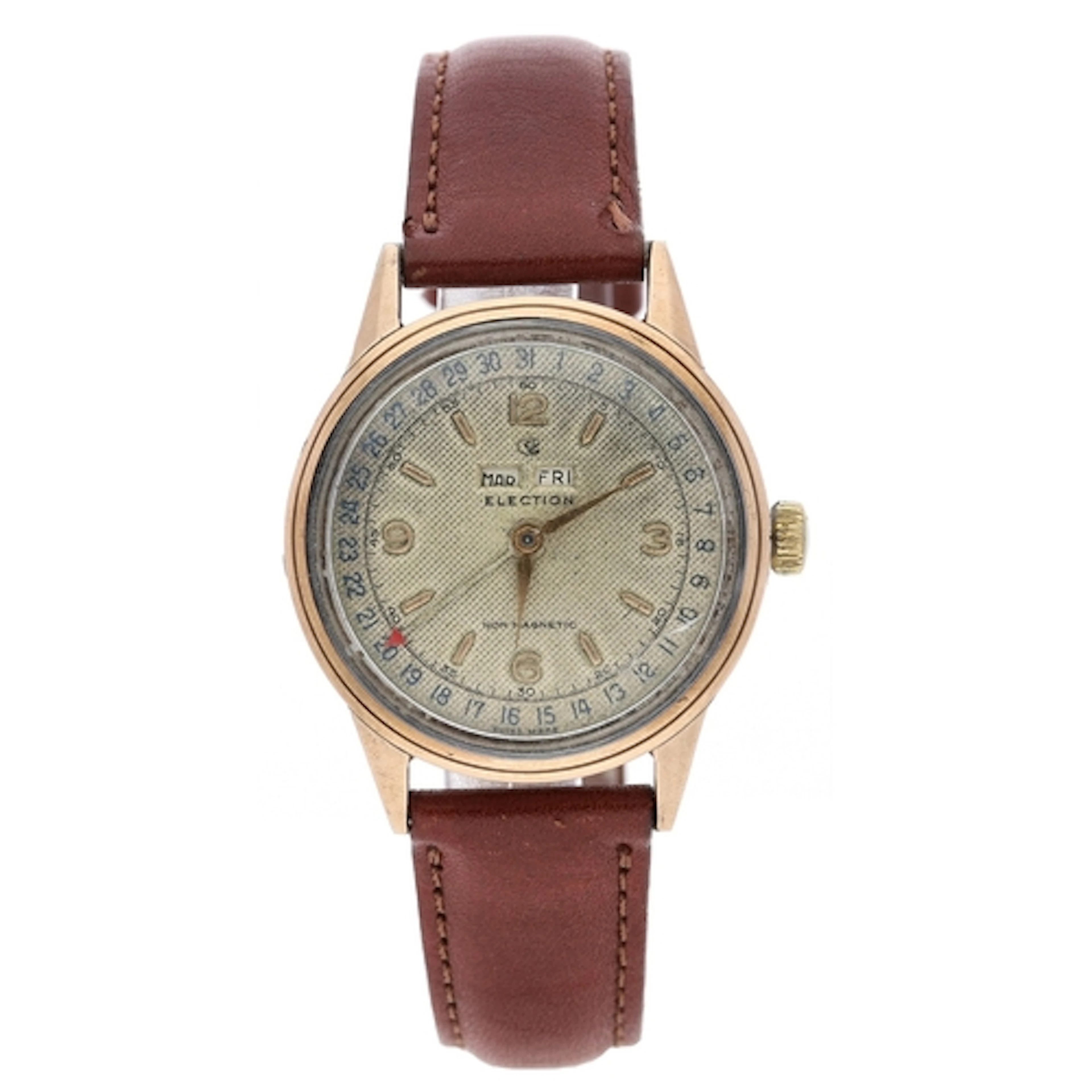 Election Watch Co. Grand Prix mid-size stainless steel gentl...