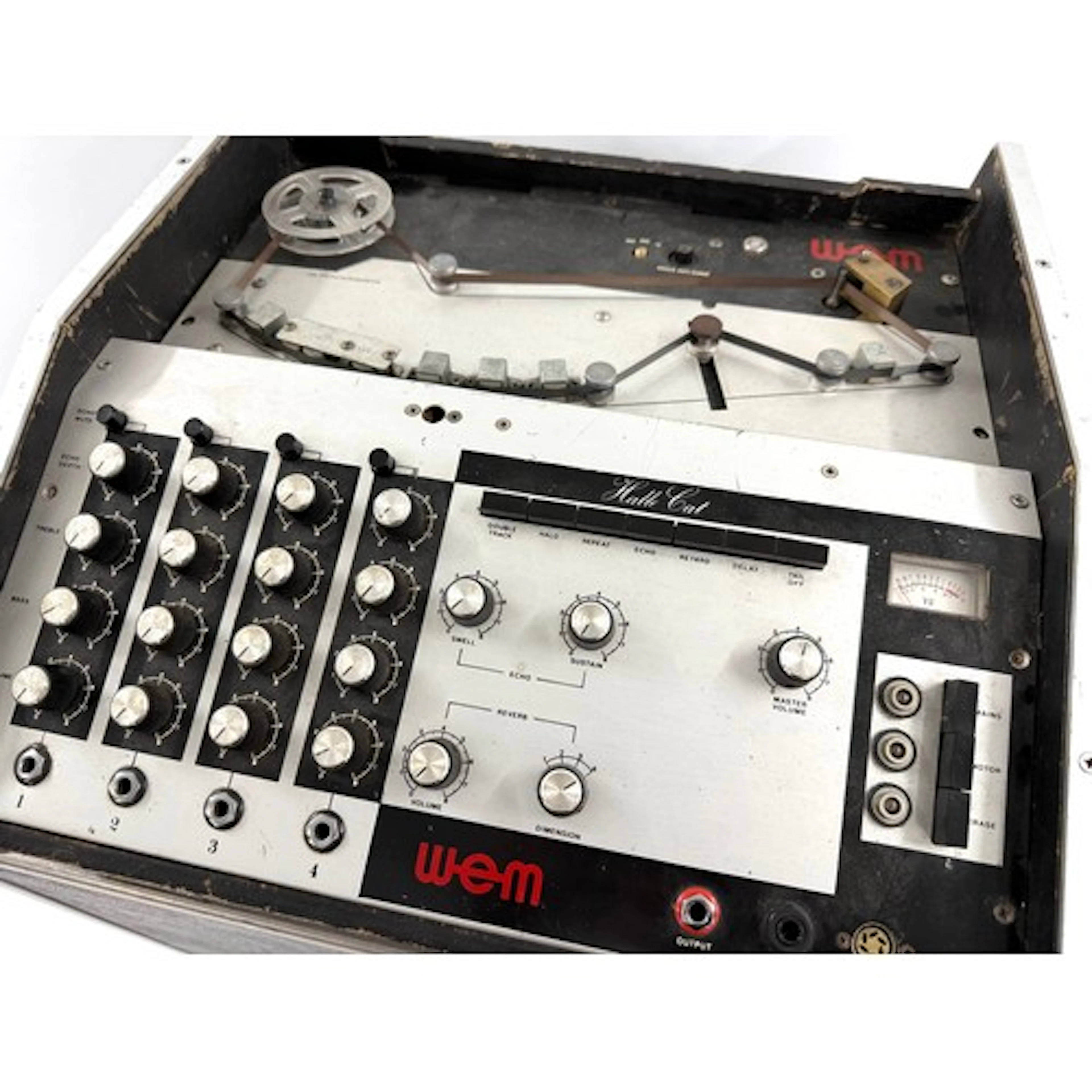 Jim Barr (Portishead) - studio used 1970s WEM Halle Cat tape...