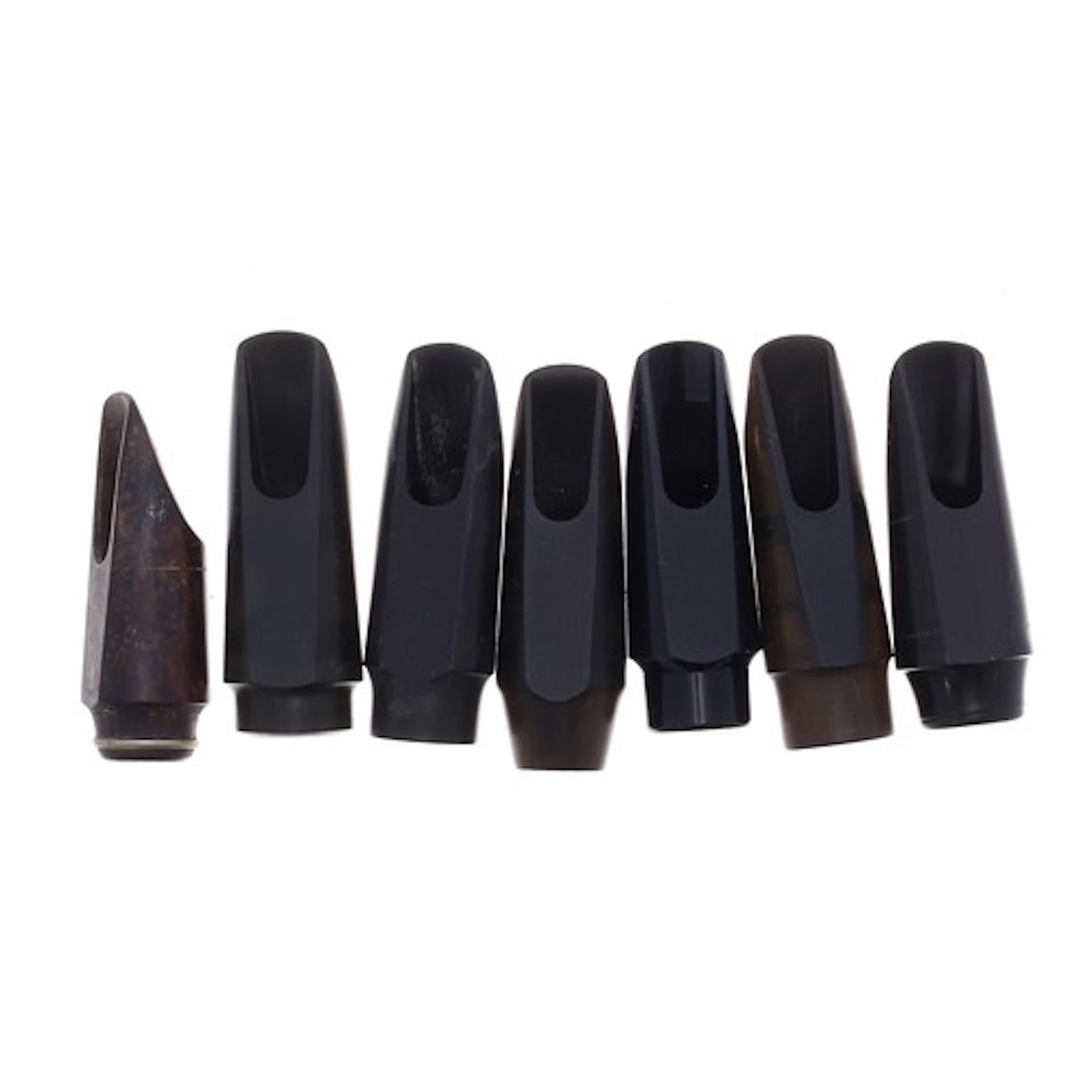 Seven mouthpieces for soprano saxophone including; Selmer S8...