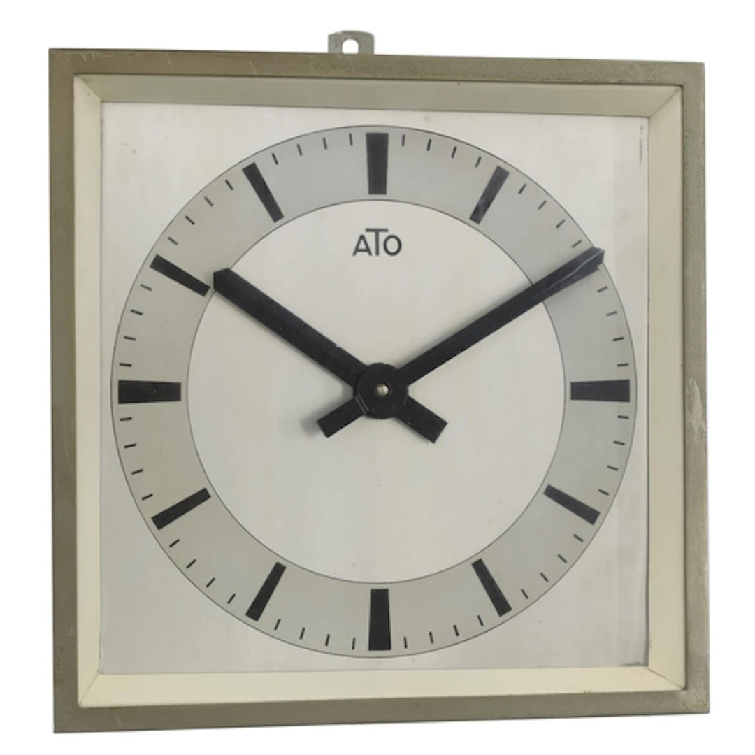 ATO mid-20th century electrically impulsed pendulum square c...