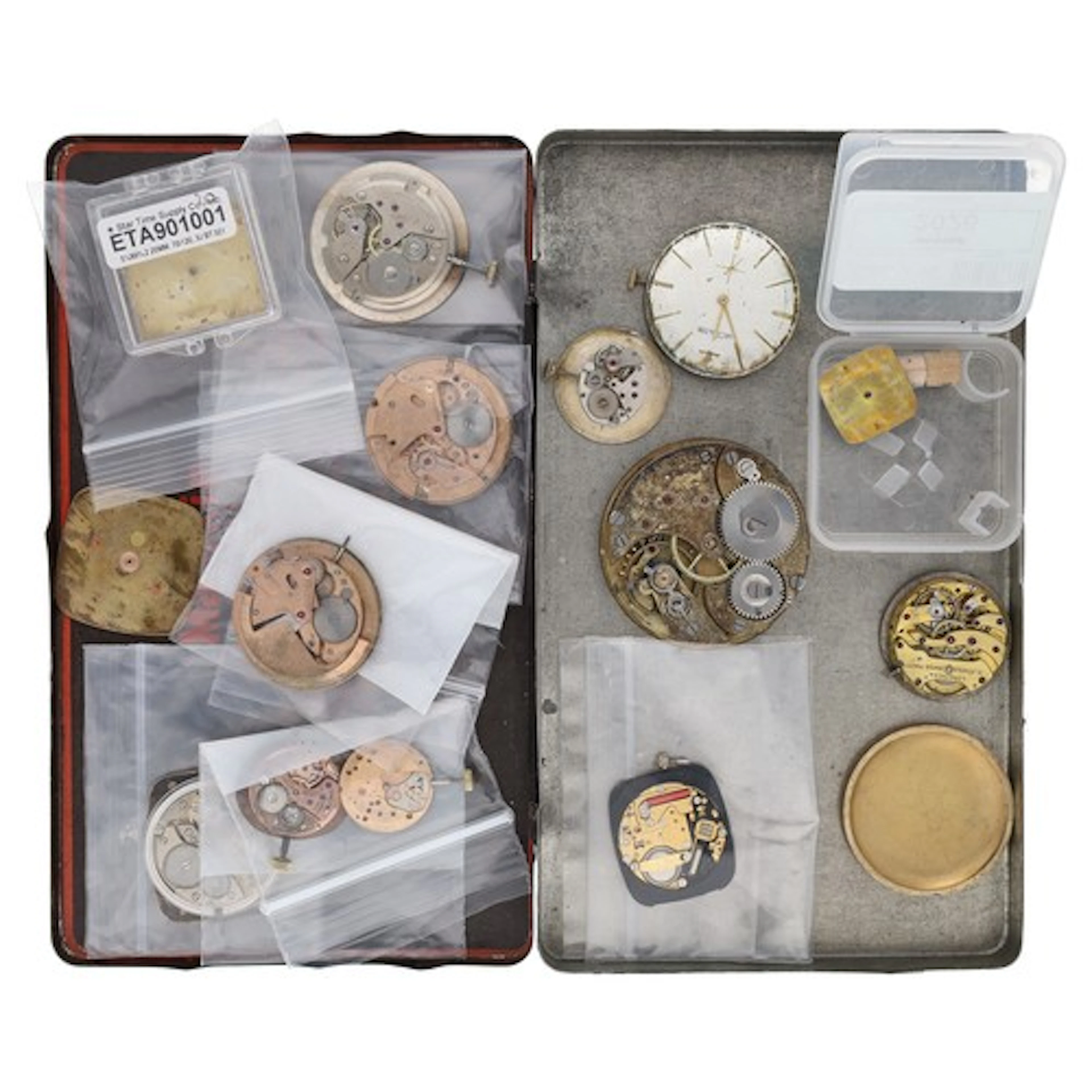 Quantity of assorted wristwatch movements to include LeCoult...