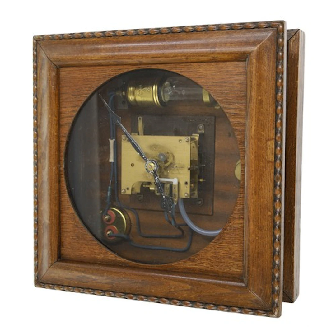 Rare Junghans “Pneuora” Pneumatic square wall clock, model t...