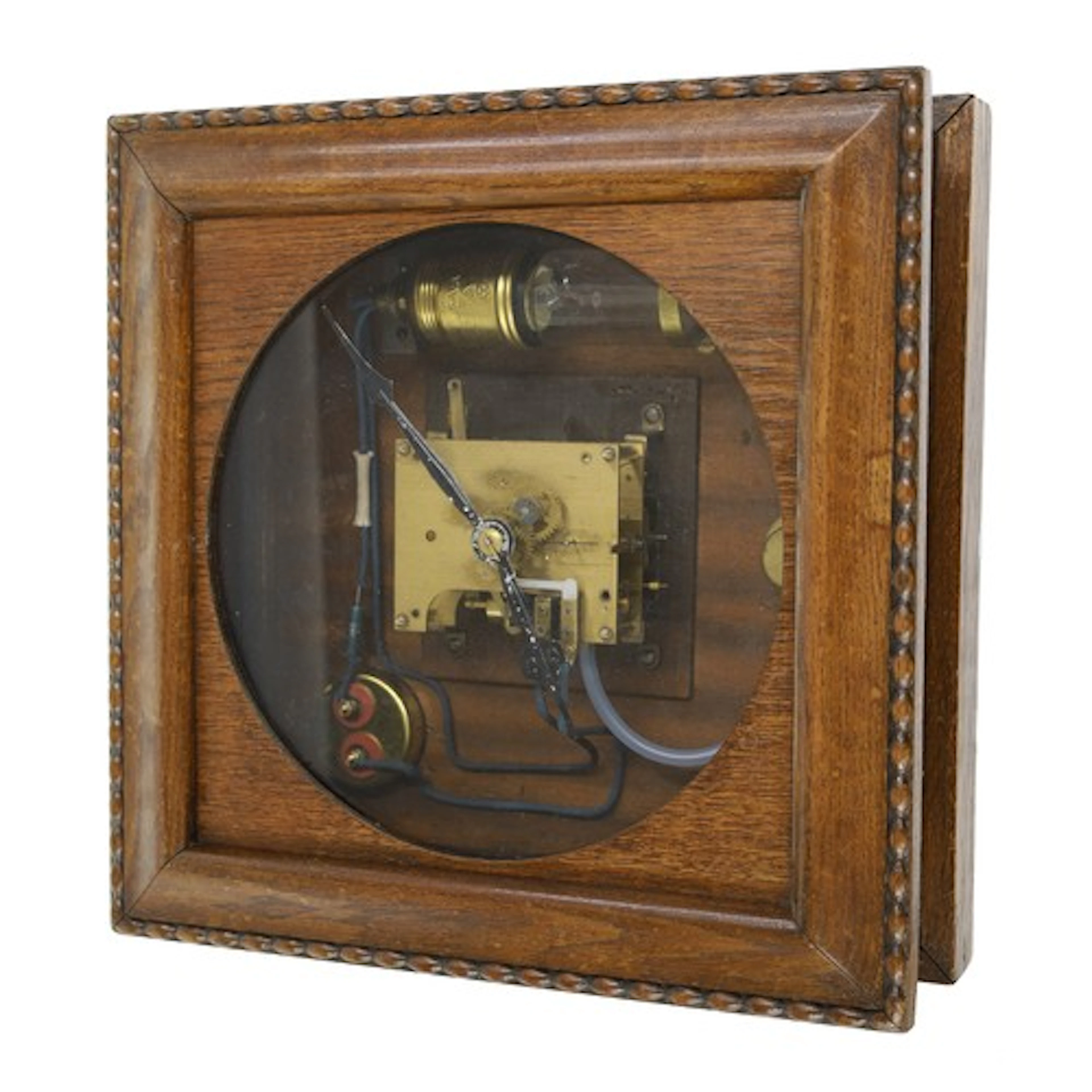 Rare Junghans “Pneuora” Pneumatic square wall clock, model t...