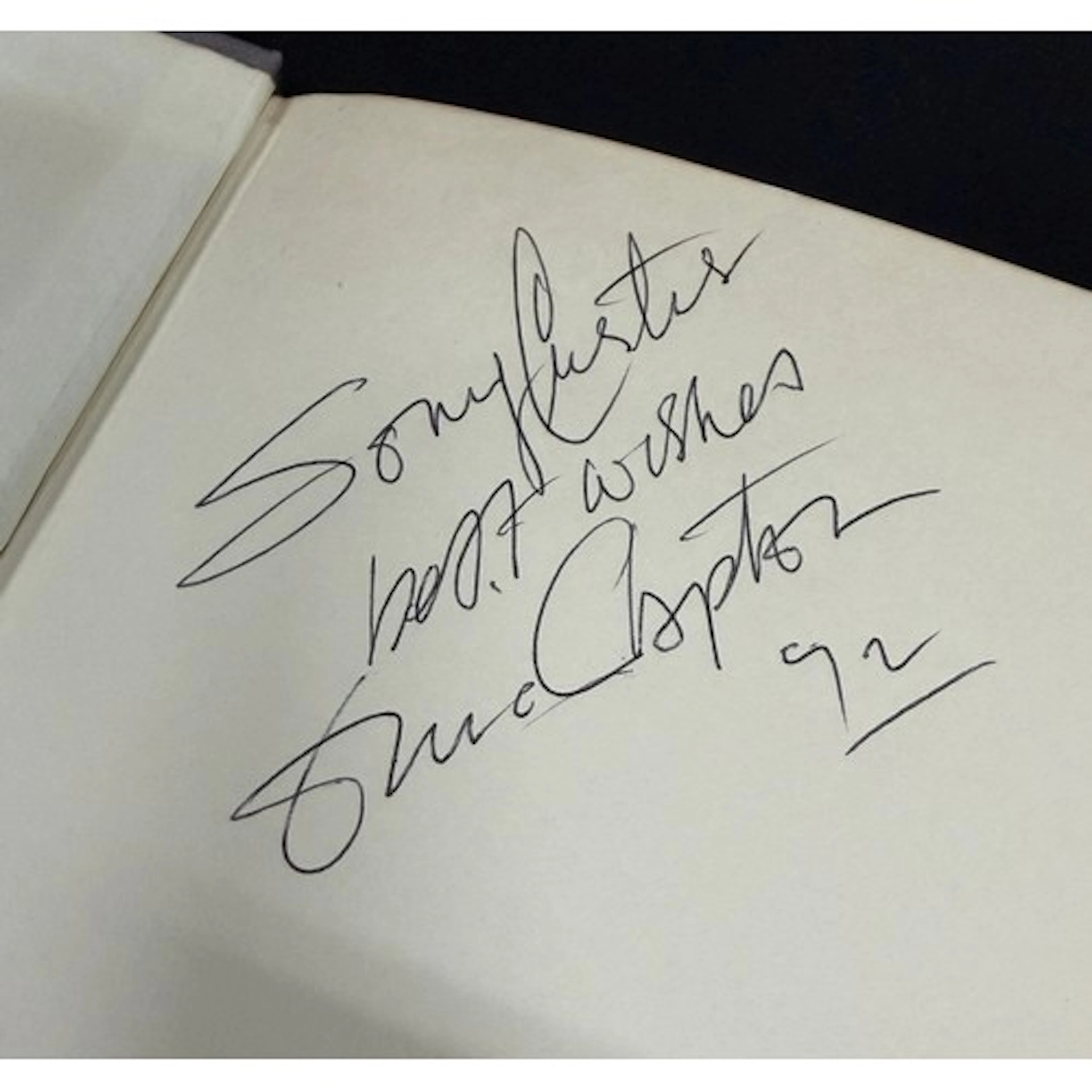 Eric Clapton - autographed Searching for Robert Johnson by P...