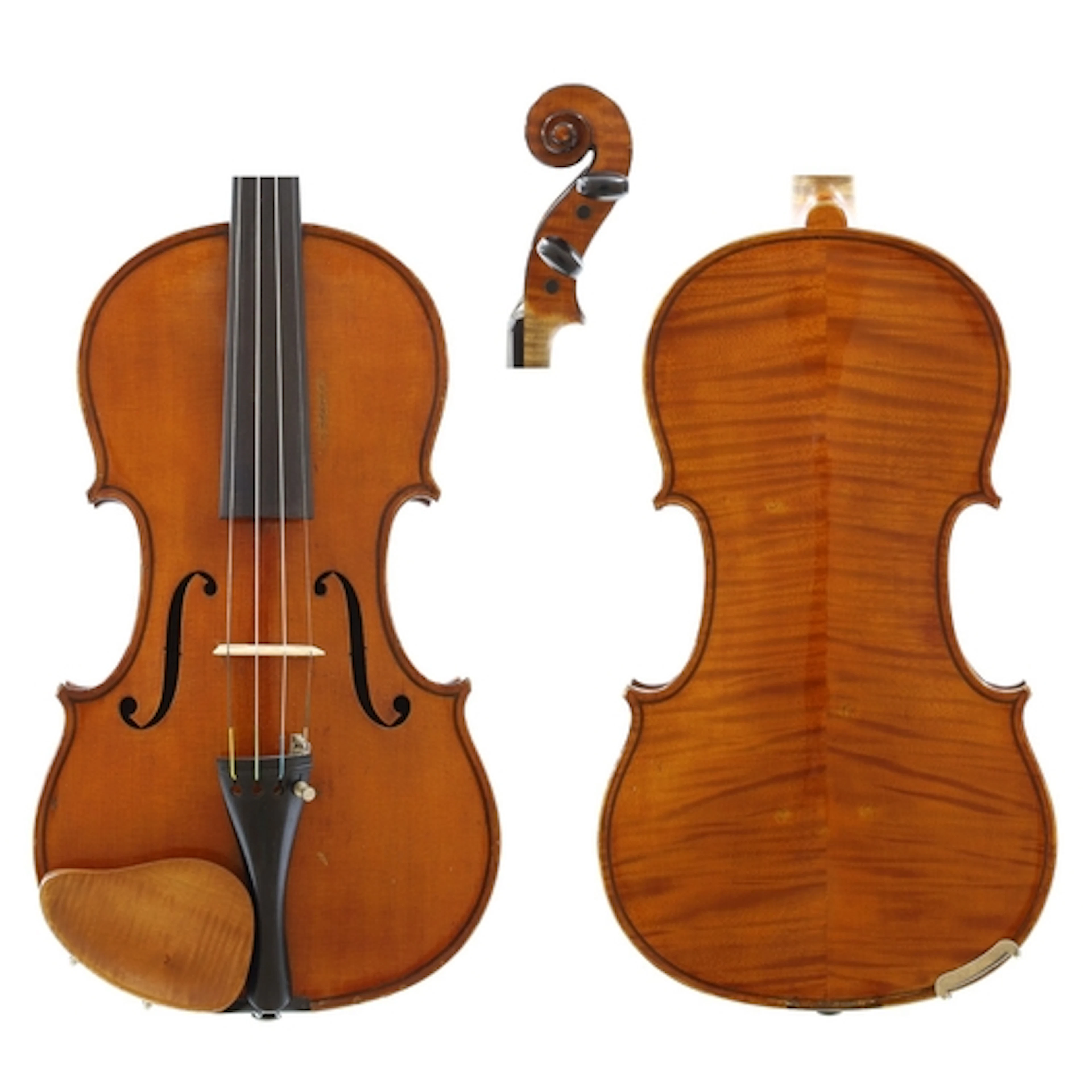 German violin by and labelled Arnold Voigt, Geigenmacher, Ma...