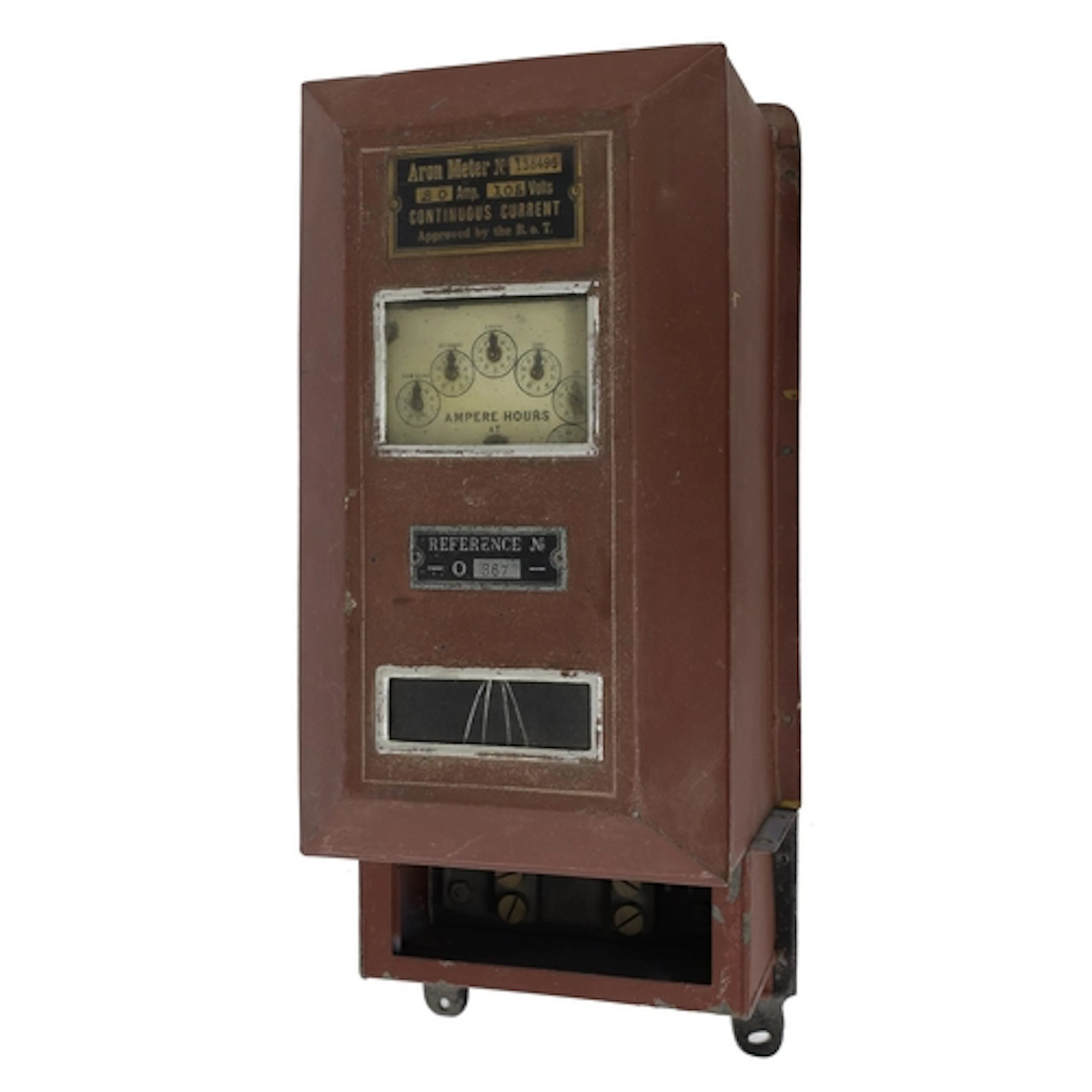 Rare Hermann Aron Meter No. 138496 Continuous Current Ampere...