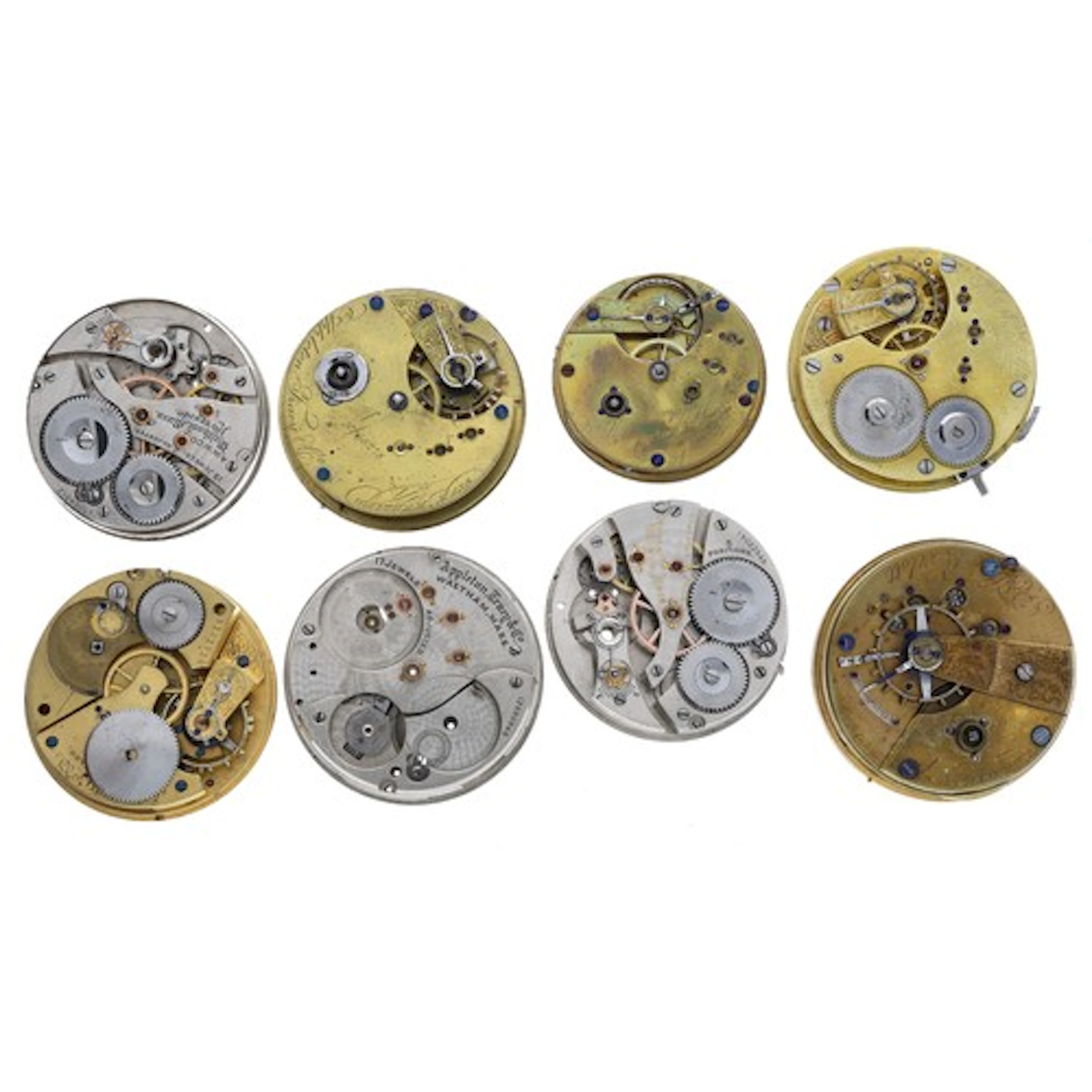 Quantity of American Waltham pocket watch movements to inclu...