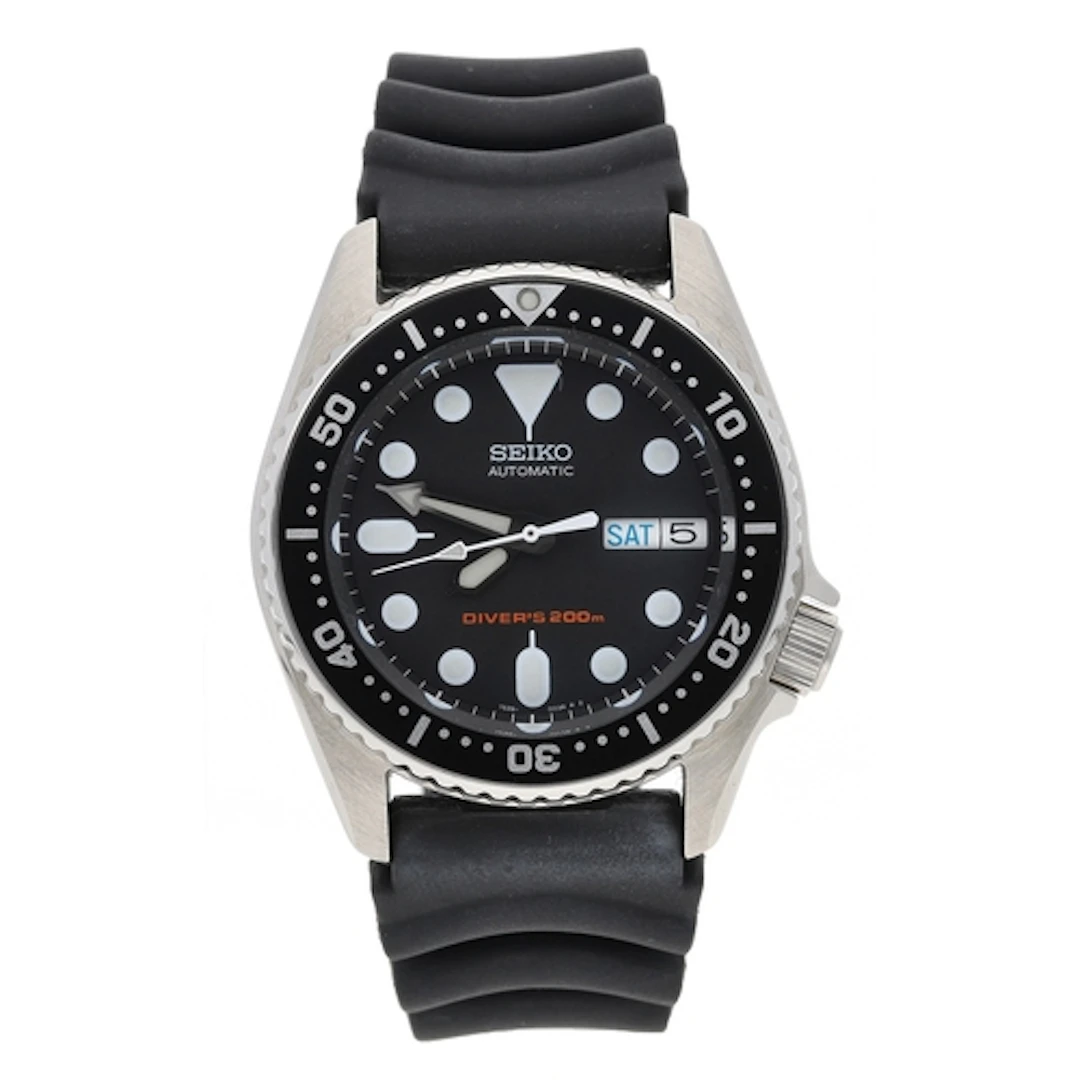 Seiko Diver's 200m automatic mid-size stainless steel wristw...