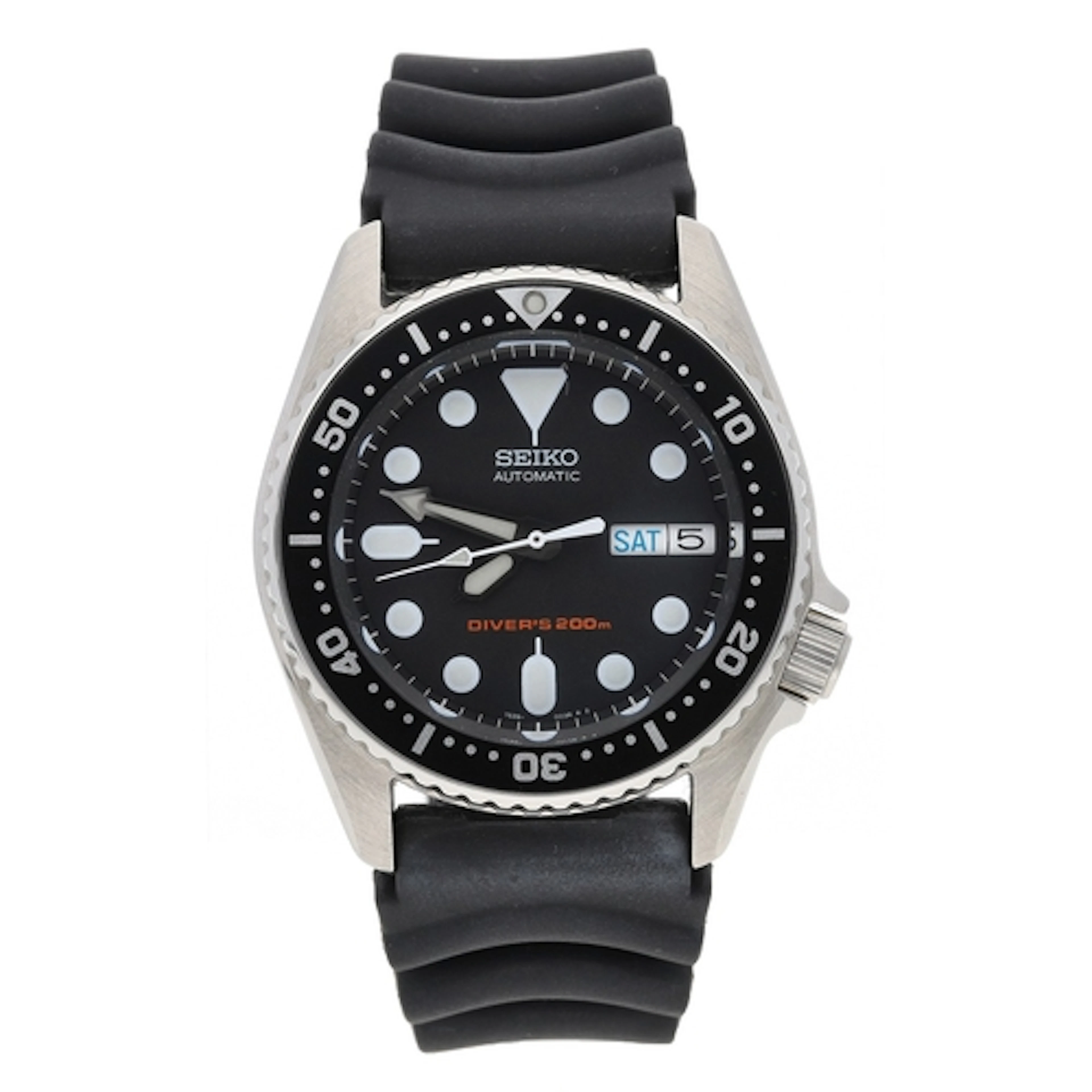 Seiko Diver's 200m automatic mid-size stainless steel wristw...