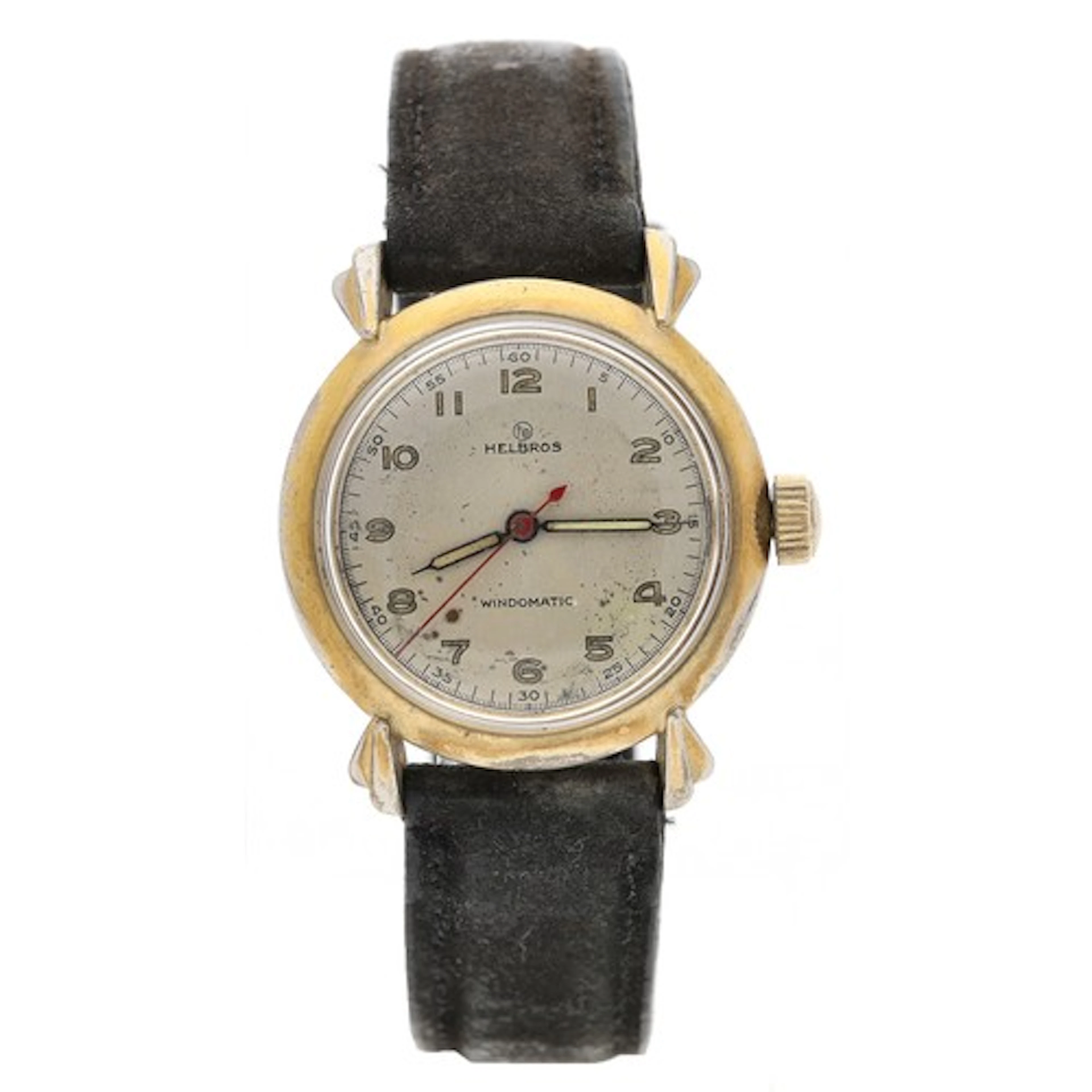 Helbros Watch Co. Windomatic 'bumper' automatic gold plated ...