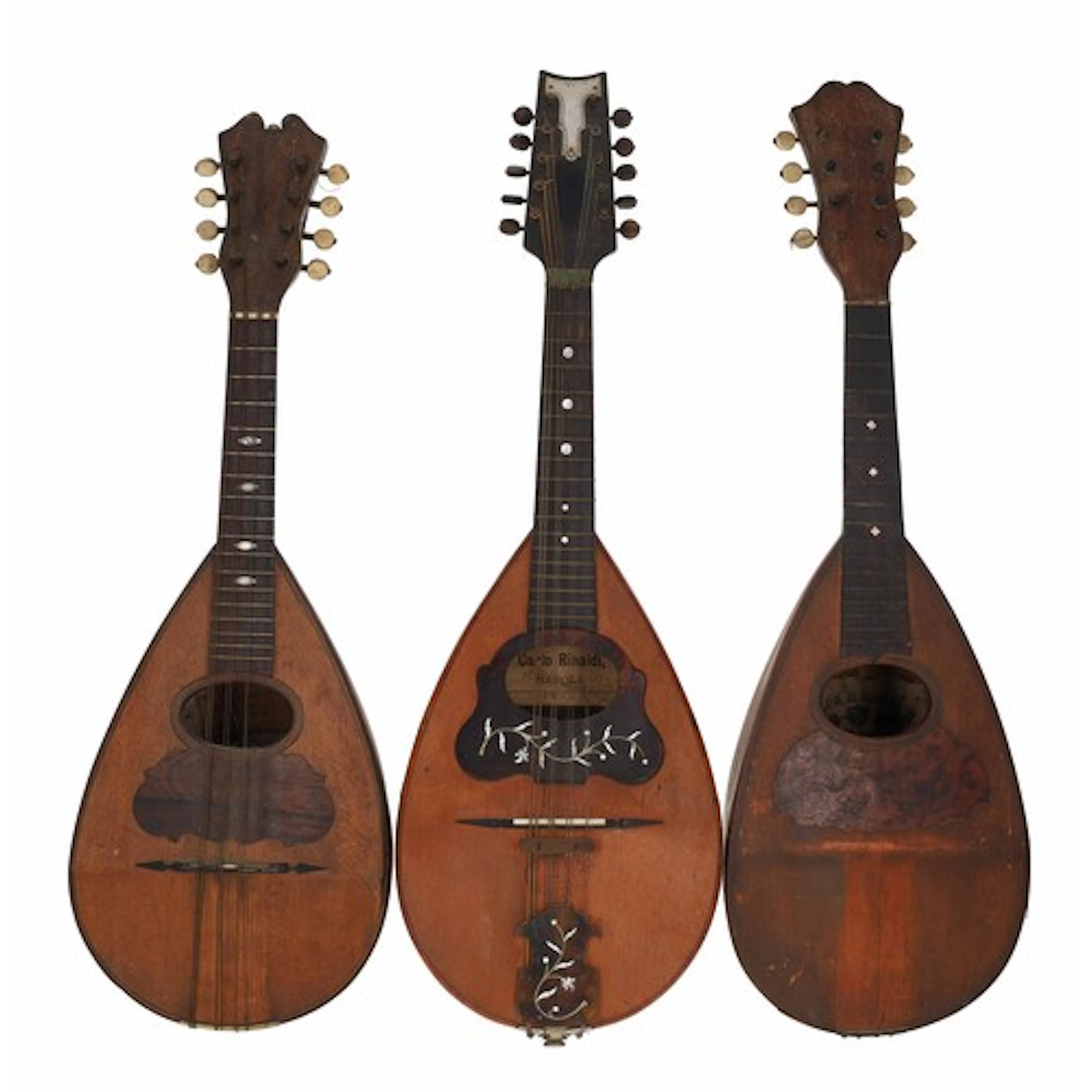 Neapolitan mandolin labelled... Pasqle Angara and Pasqle D'I...
