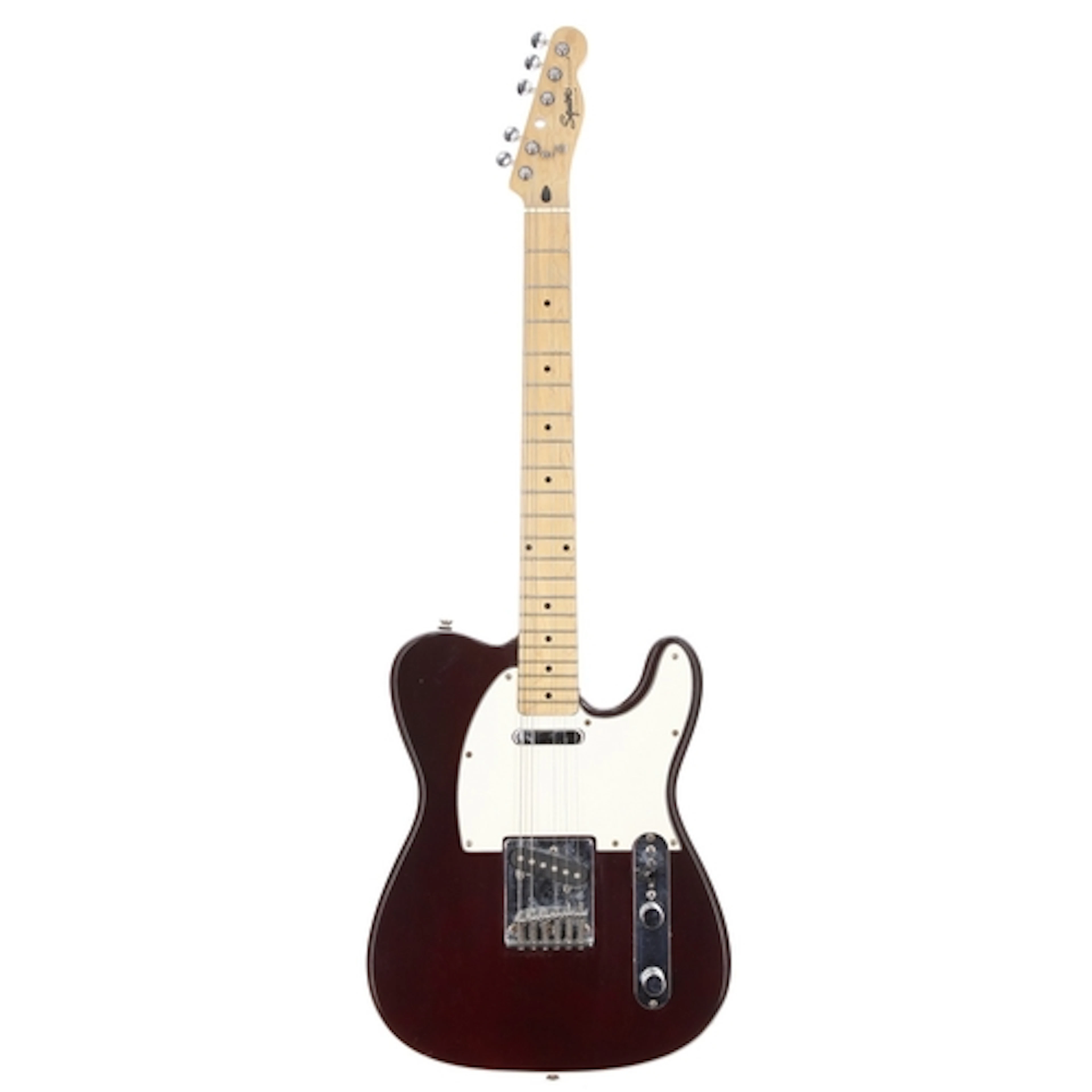 1997 Squier by Fender Telecaster electric guitar, wine red f...