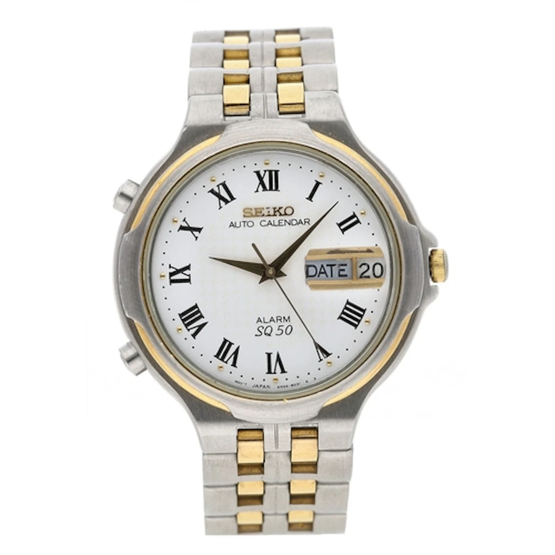Seiko SQ 50 Auto Calendar Alarm Multi-Function bi-colour gen...