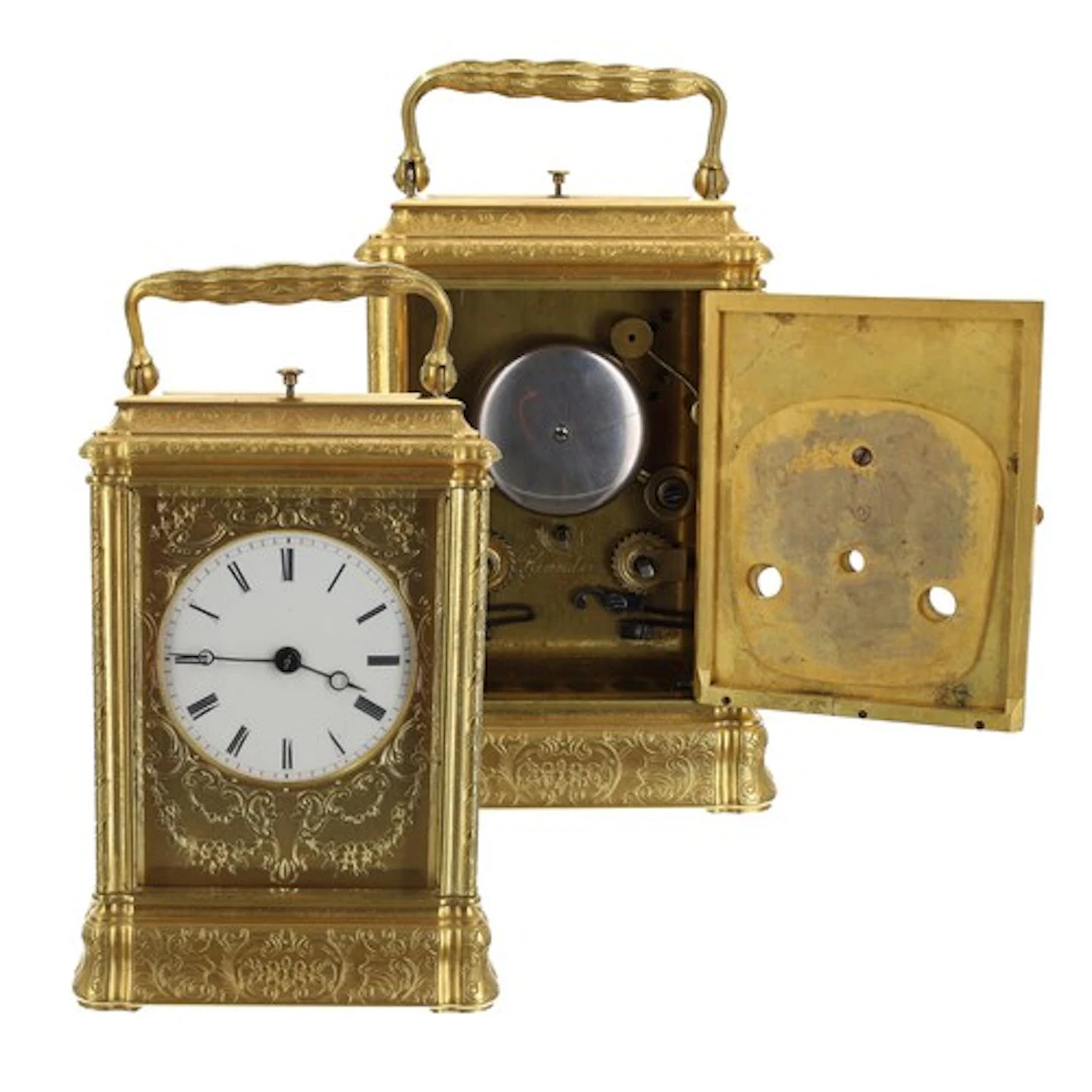 Fine quality small 19th century French repeating gorge cased...