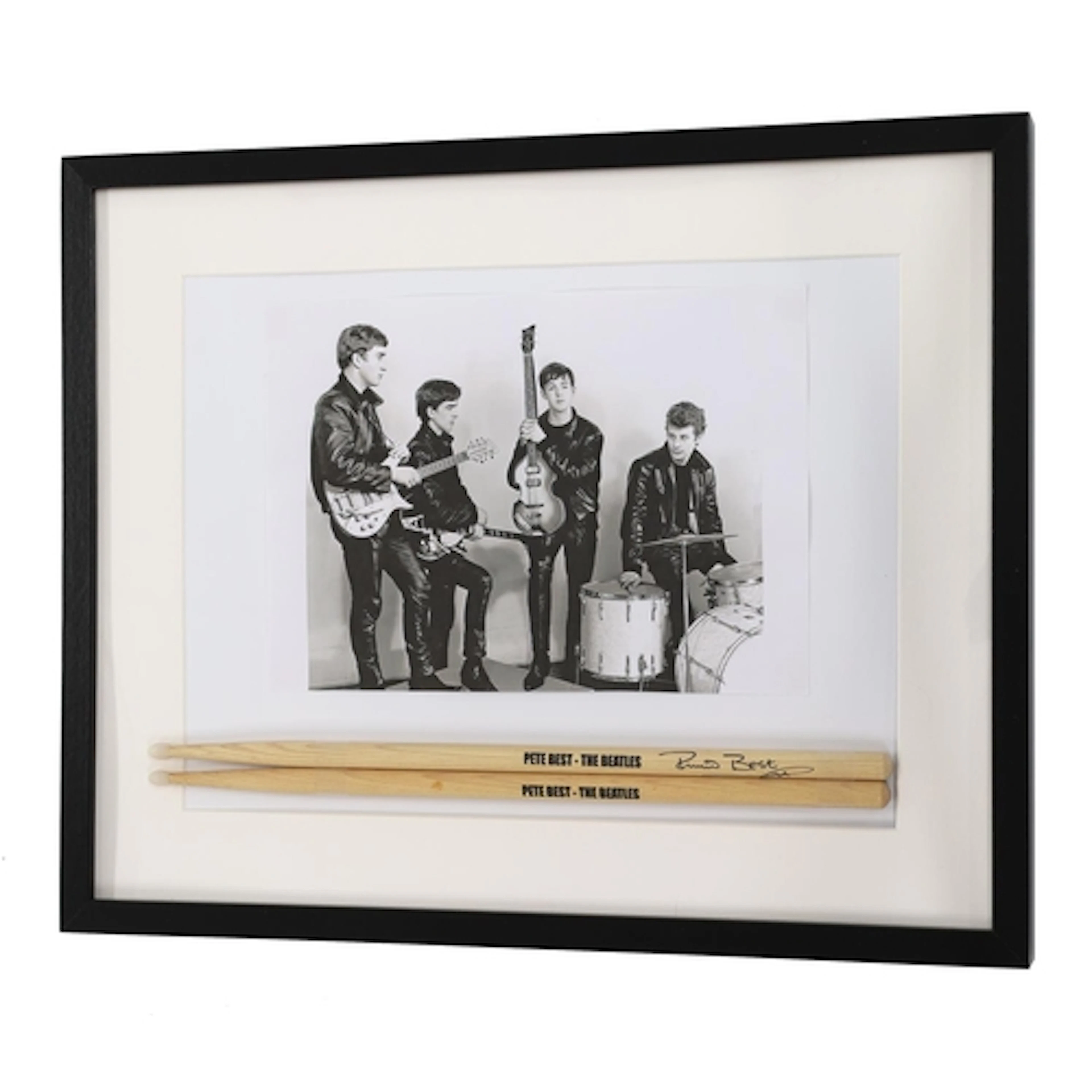 The Beatles - Autographed Pair of Pete Best Drumsticks A pa...