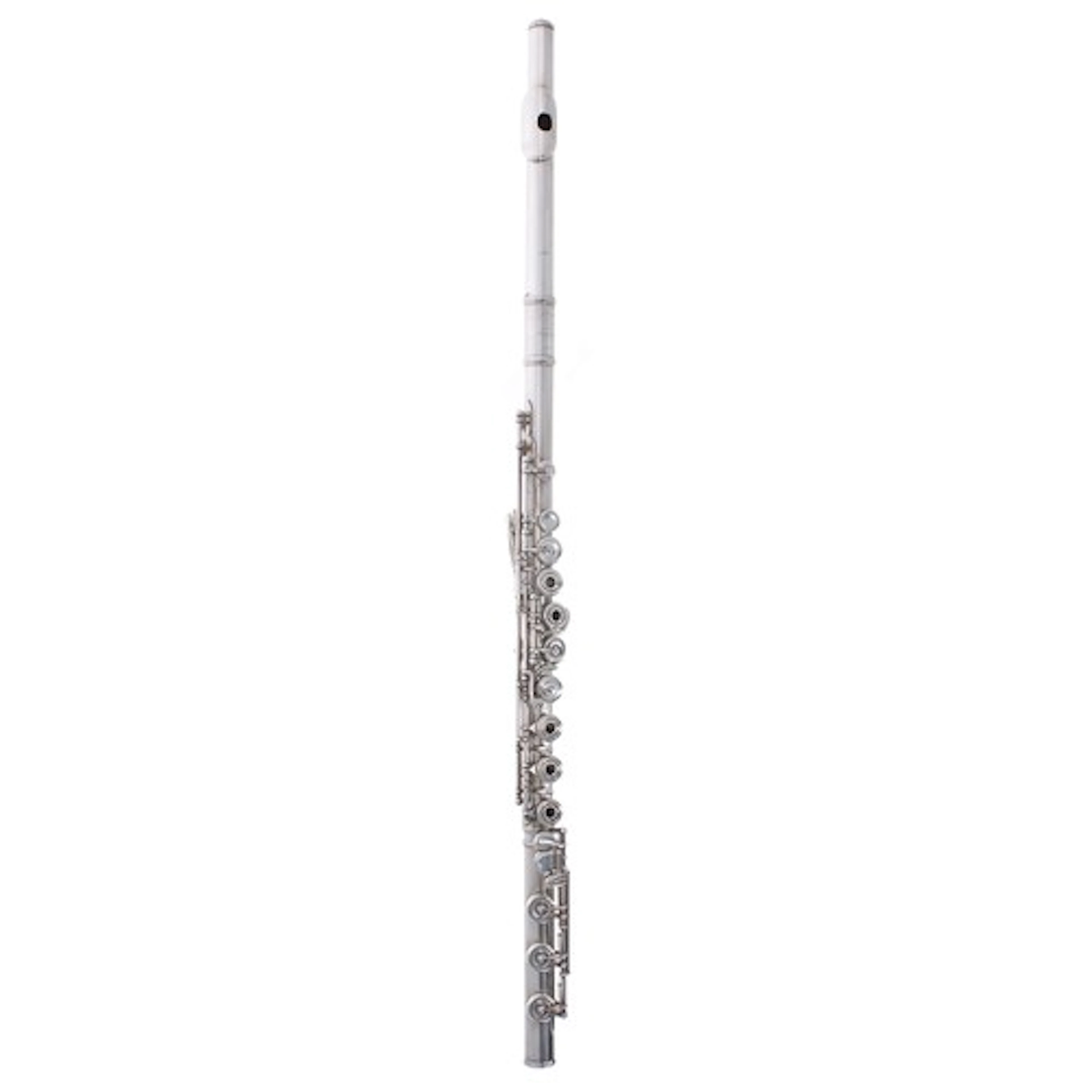 Silver flute by and inscribed Pearl 'Handmade Maesta, Japan'...